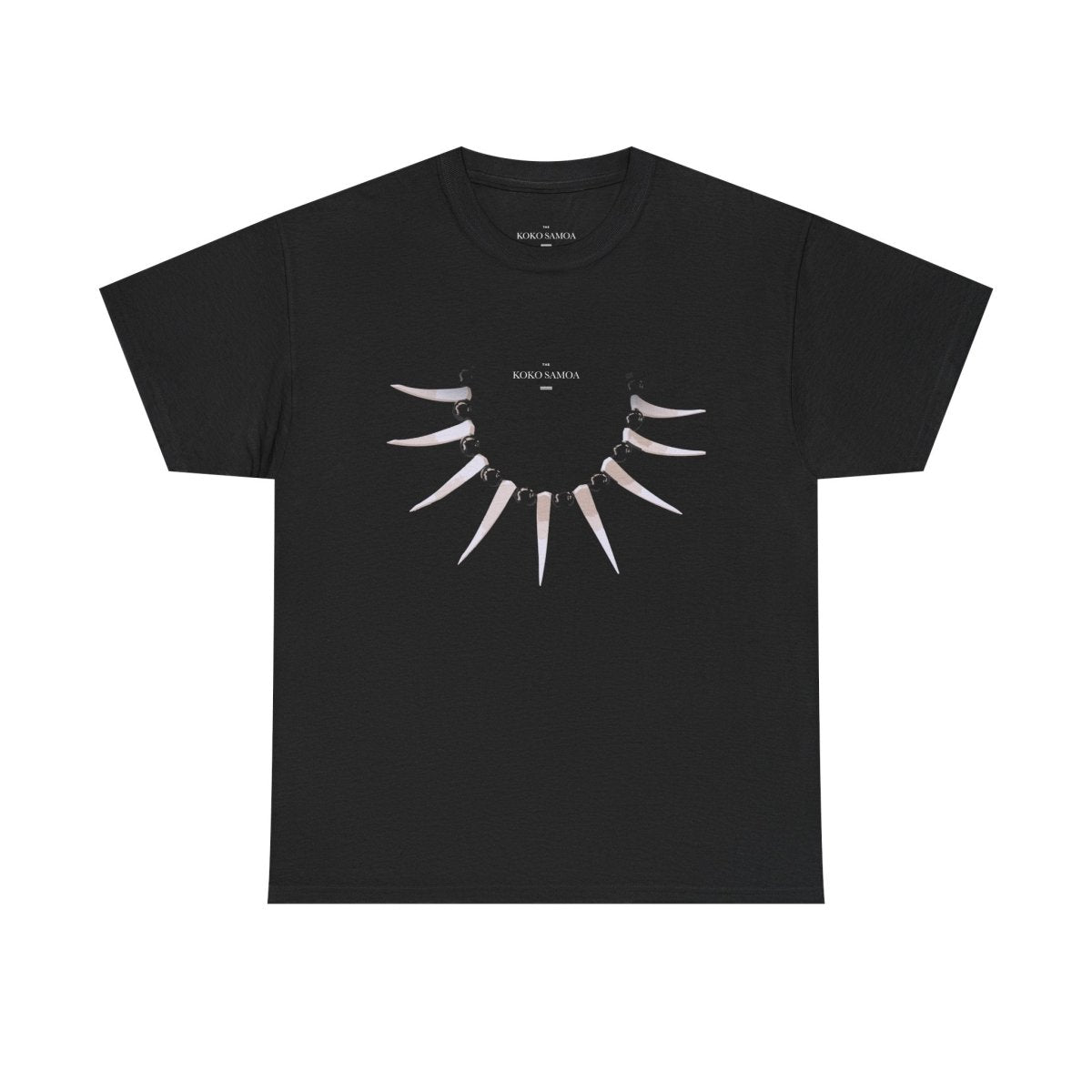 Black unisex heavy T-shirt featuring Ula Nifo design, ideal for casual wear in AU/NZ.