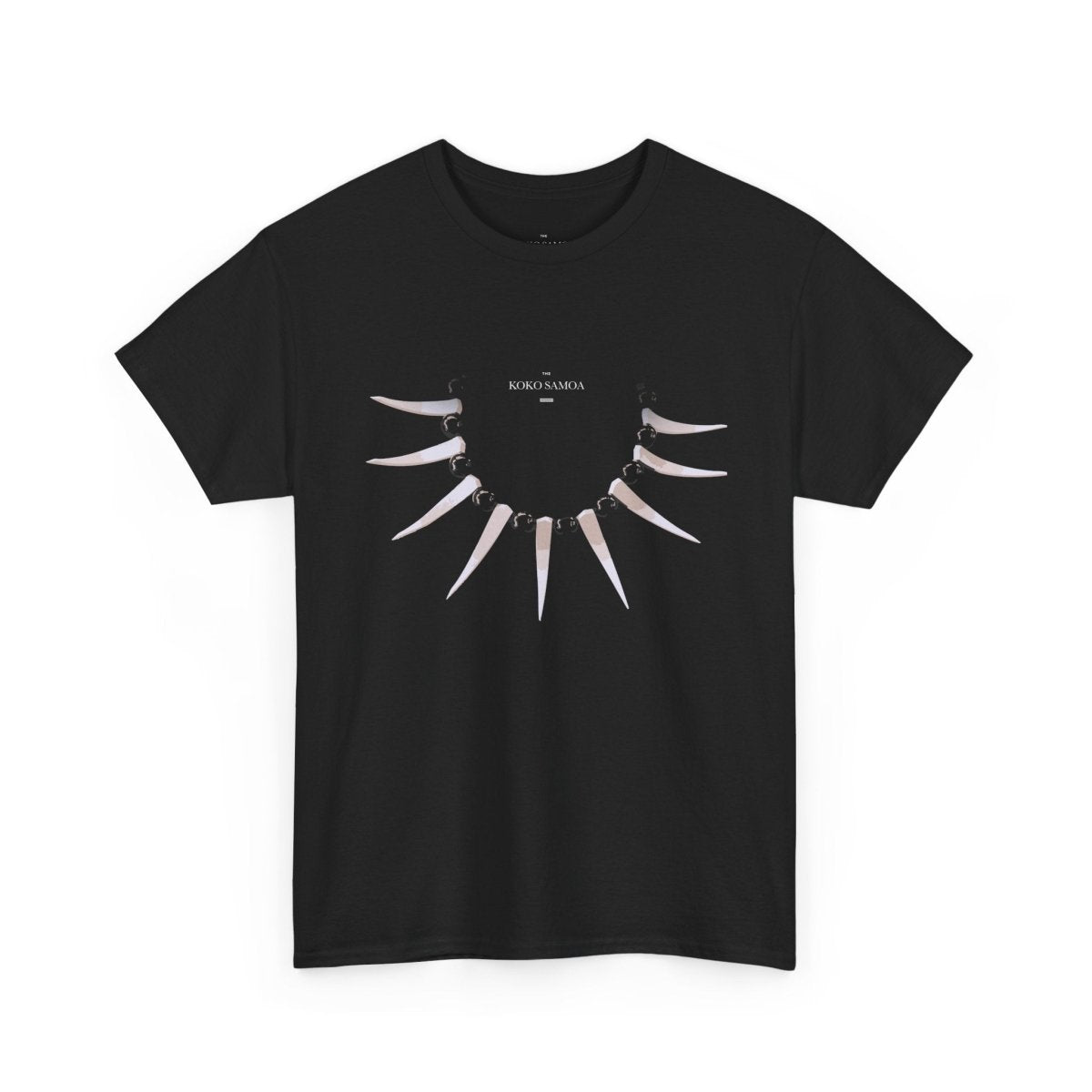 Black heavy unisex T-shirt by Ula Nifo, featuring a comfortable fit and casual style, for AU/NZ markets.
