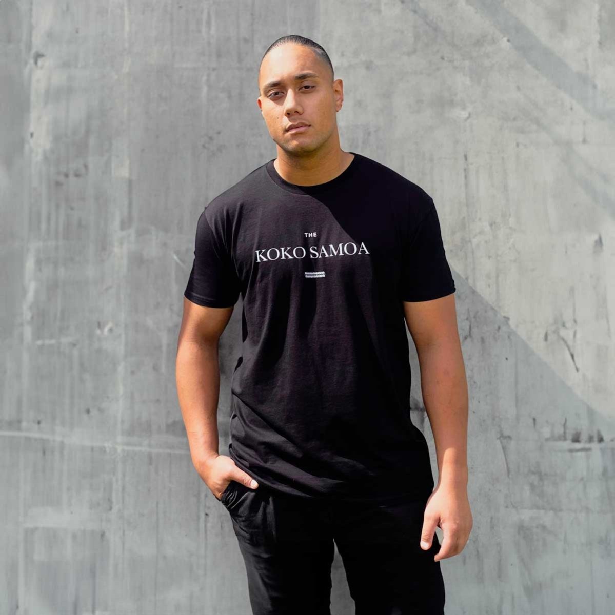 Black unisex heavy tee by Monster Digital, The Brand Classic, showing front view with soft fabric texture.