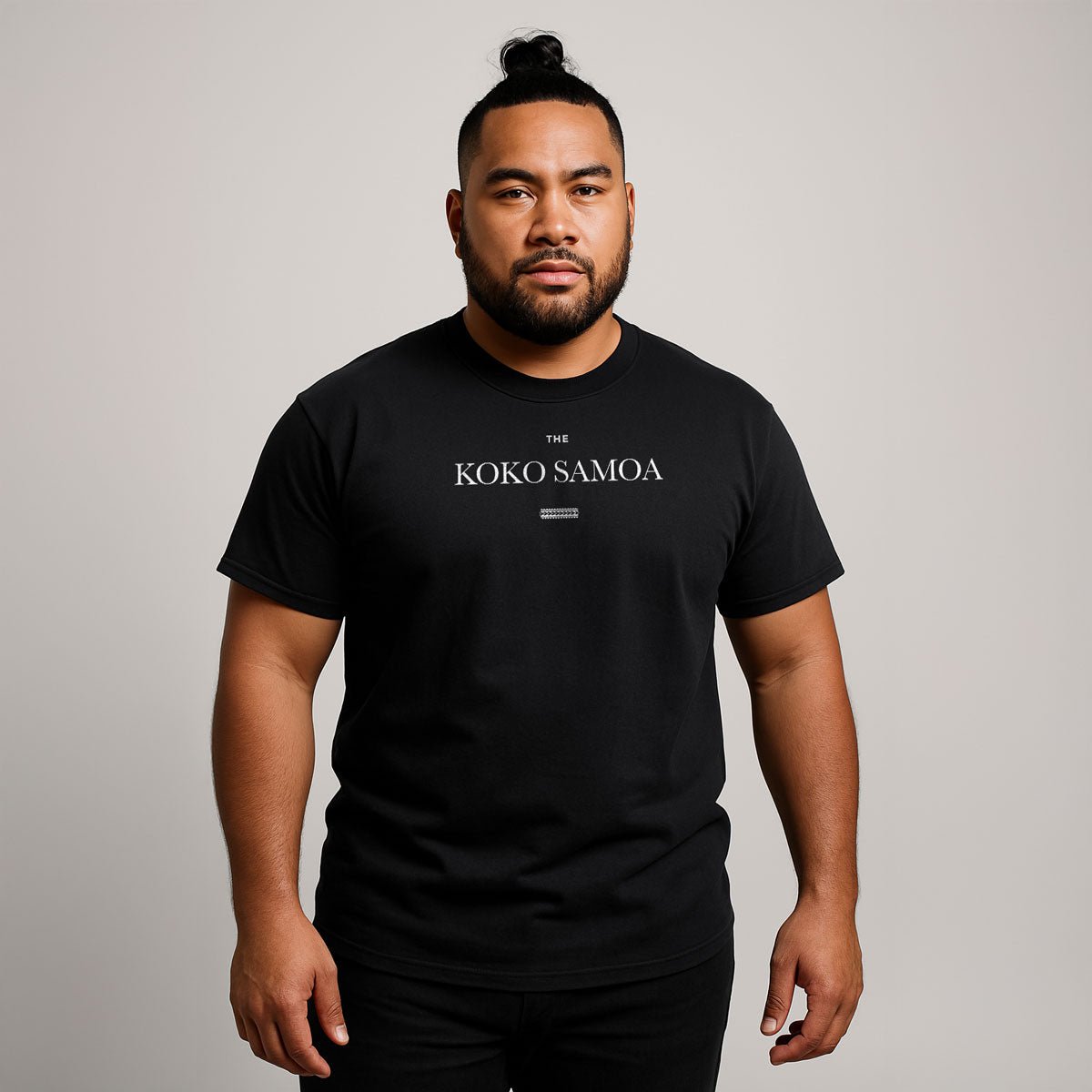 Black unisex heavy tee by The Print Bar, featuring a soft, durable fabric and classic fit, ideal for casual wear.