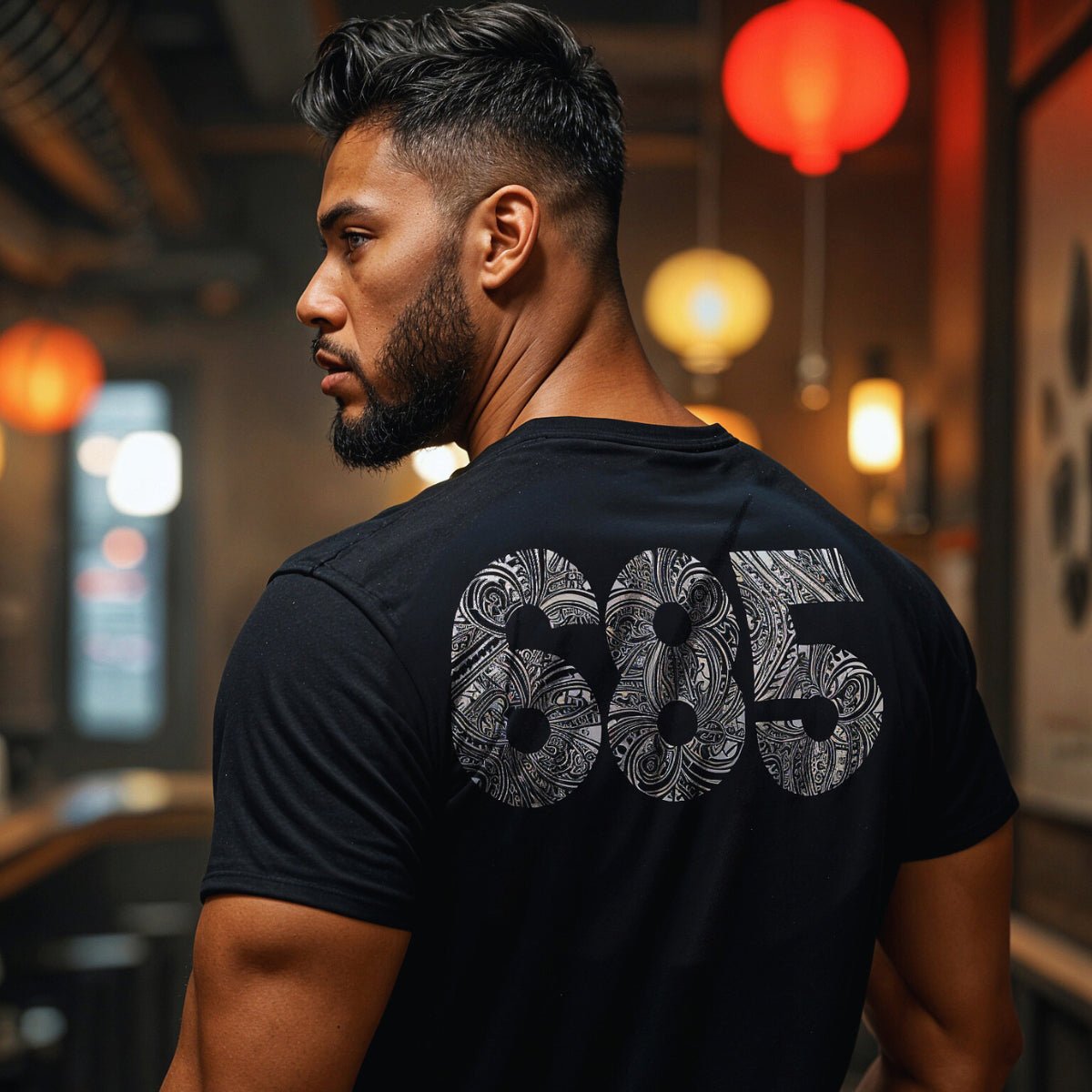 White unisex heavy tee by The Print Bar, showcasing a comfortable fit and durable fabric in a casual style.