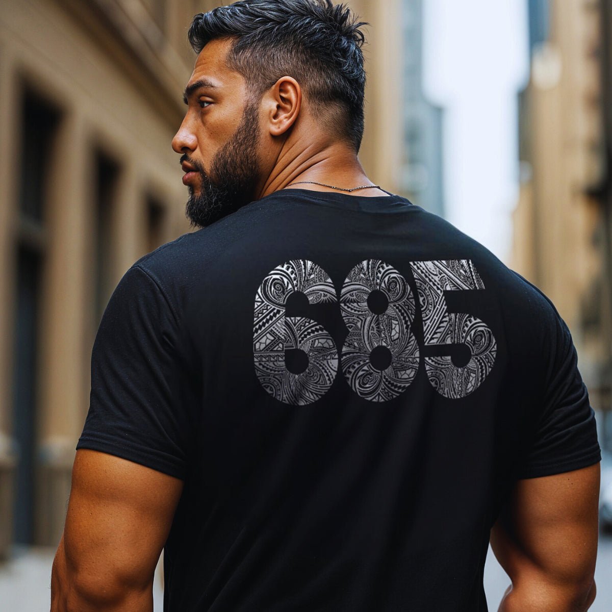 White unisex heavy tee by The Print Bar, featuring a classic fit and durable fabric, ideal for casual wear and comfortable style.