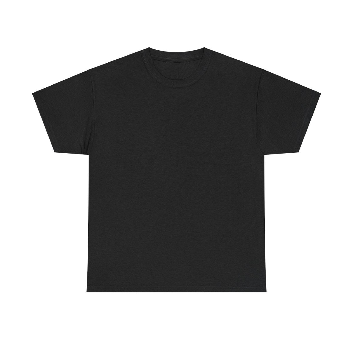 White unisex heavy T-shirt by The Print Bar featuring a relaxed fit and durable cotton fabric.
