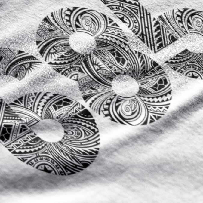 White unisex heavy T-shirt by The Print Bar with a relaxed fit, showing the front view of the durable cotton tee.