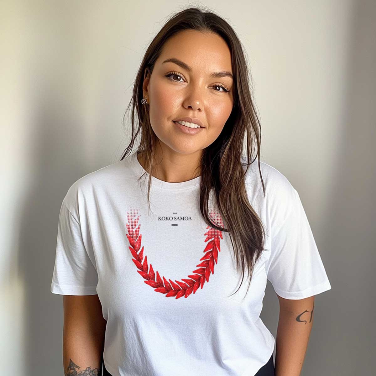 White unisex heavy tee featuring Ula Fala design, suitable for casual wear in AU/NZ.