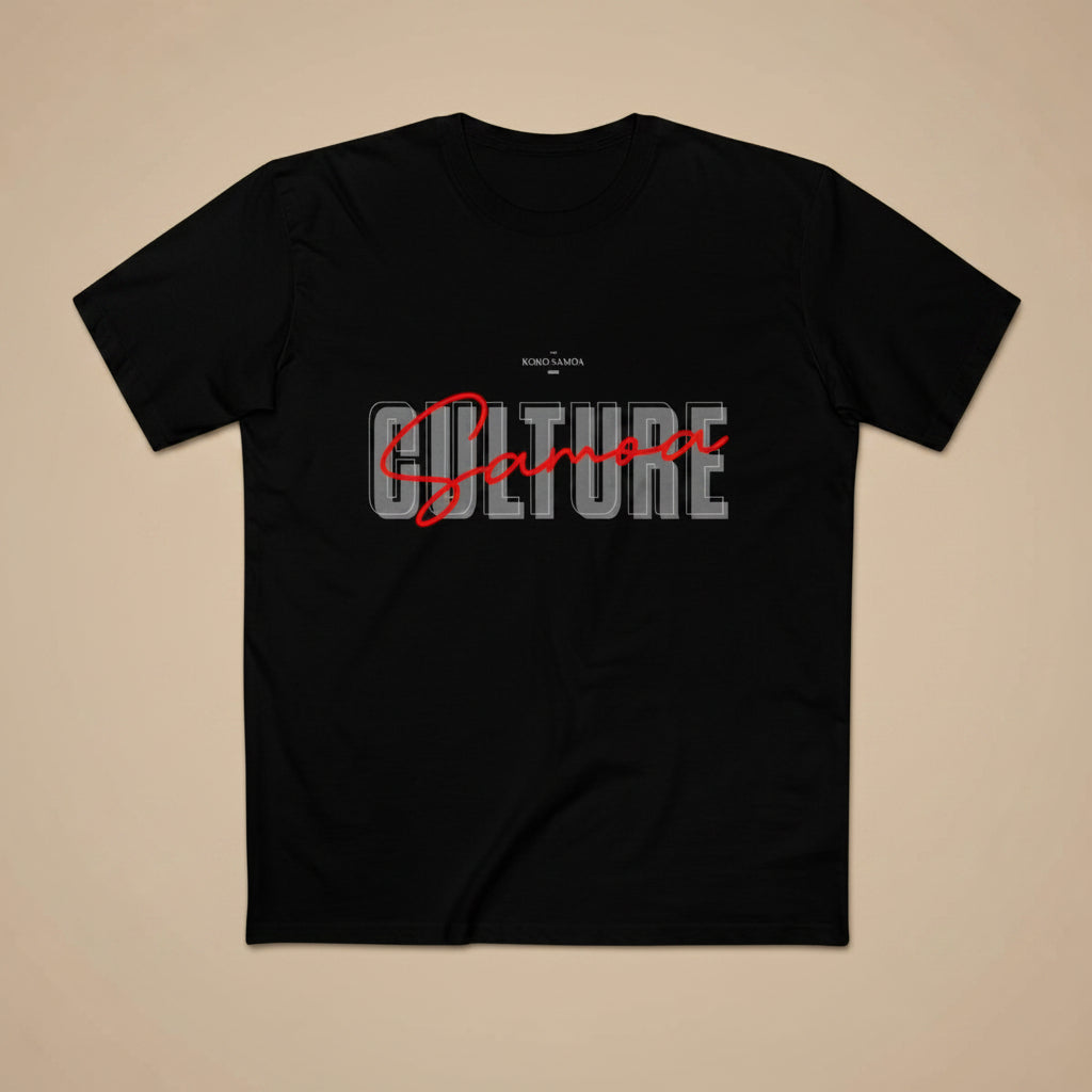 Soft unisex Samoa Culture T-shirt, featuring a comfortable fit and Samoa-inspired design.