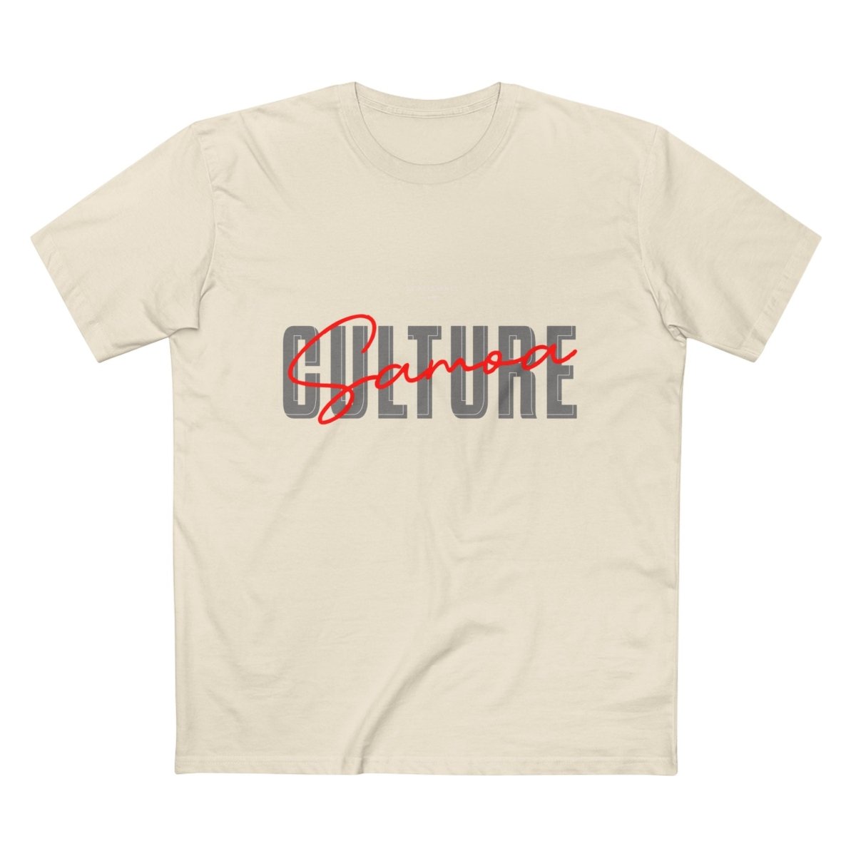 Soft unisex Samoa Culture T-shirt, featuring a comfortable fit and cultural design in army green.