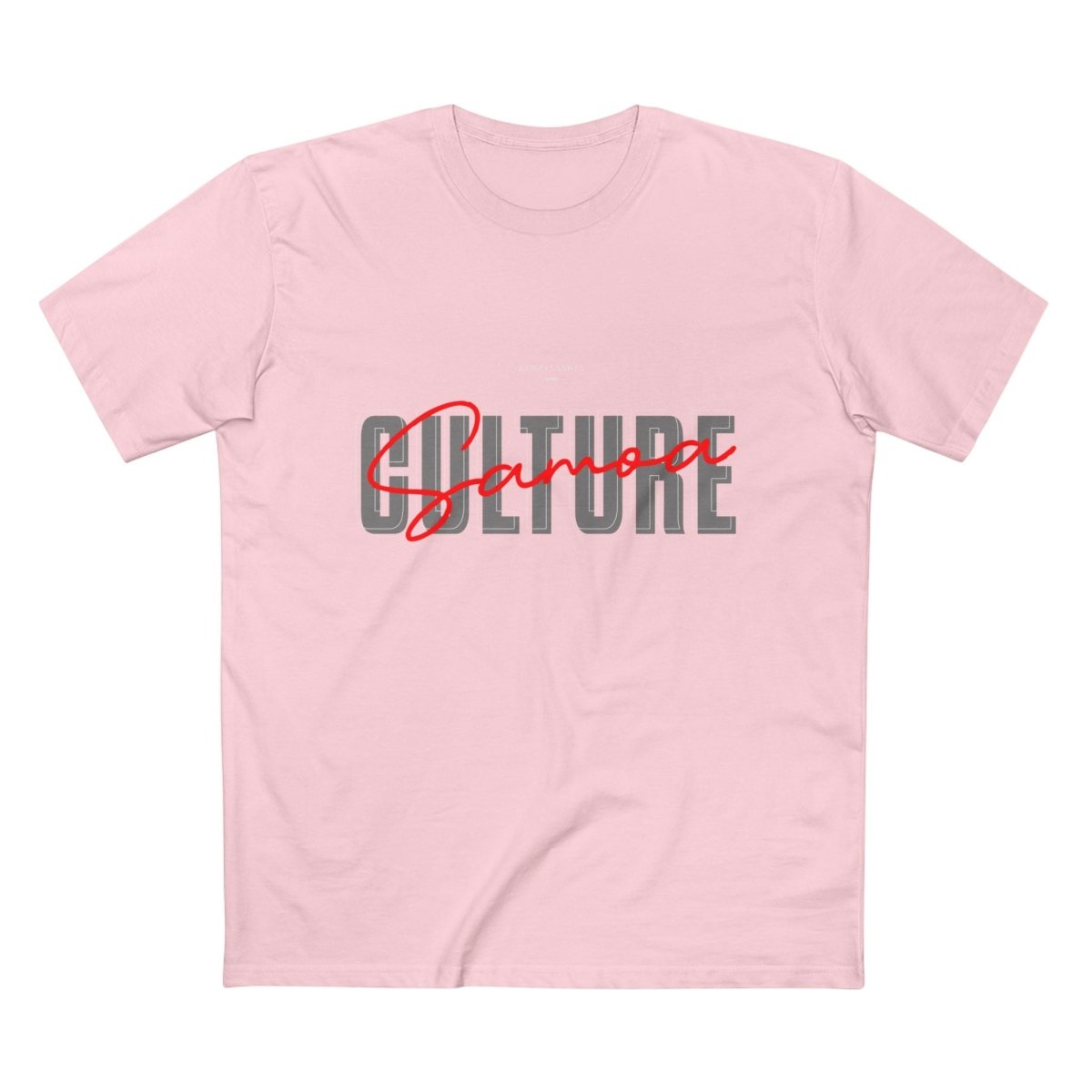Soft unisex Samoa Culture T-shirt, showing the comfortable fabric and Samoa-inspired design in army green.