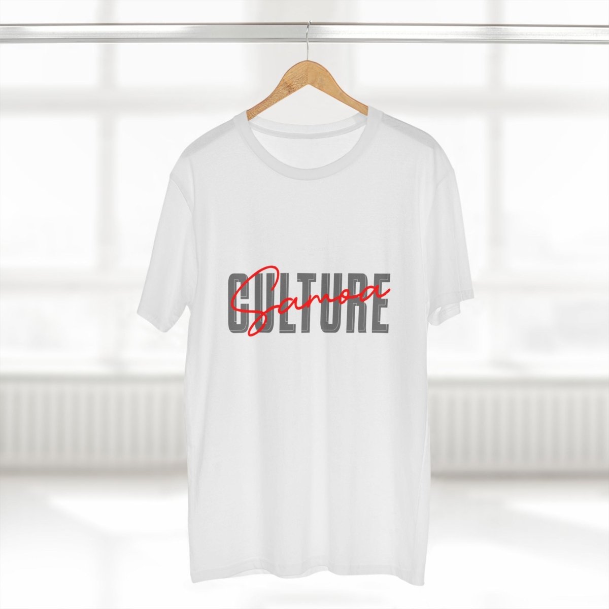 Soft unisex Samoa Culture T-shirt, lightweight cotton tee with Samoa-inspired design in army green.