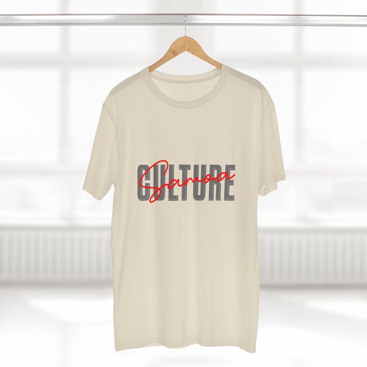 Soft unisex Samoa Culture T-shirt, featuring a comfortable fit and Samoa-inspired design, in army green color.