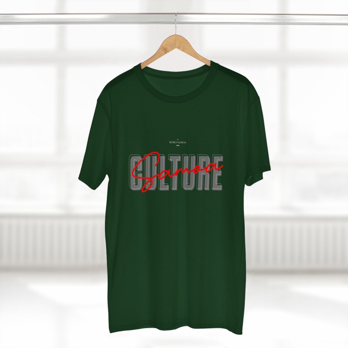 Soft unisex Samoa culture T-shirt by Printify, featuring a comfortable fit and cultural design in army XS size.