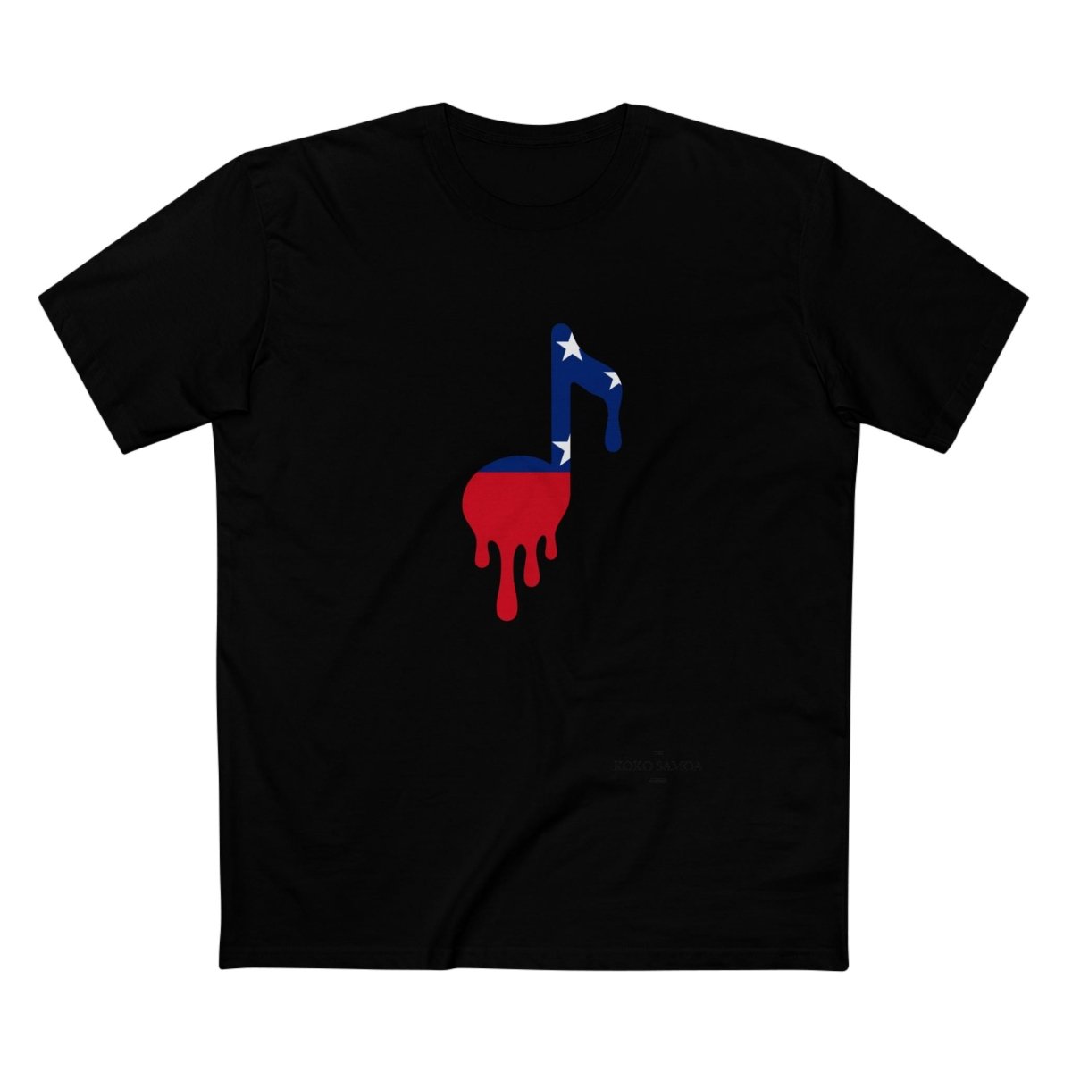 Unisex soft tee by The Print Bar featuring a Samoan note design in athletic heather, XS size, casual and comfortable fit.