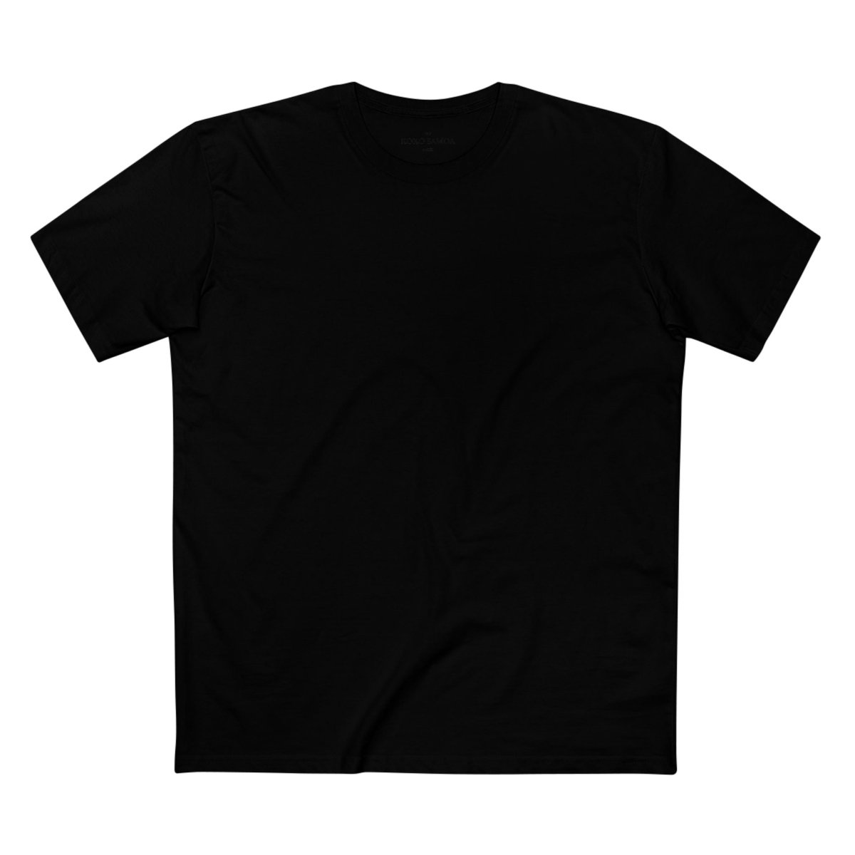 Black unisex soft tee from The Print Bar, featuring a comfortable fit and casual style, ideal for everyday wear.