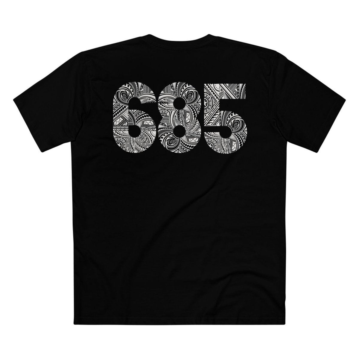 Black unisex soft tee from The Print Bar, showing a comfortable fit and smooth fabric, perfect for casual wear.