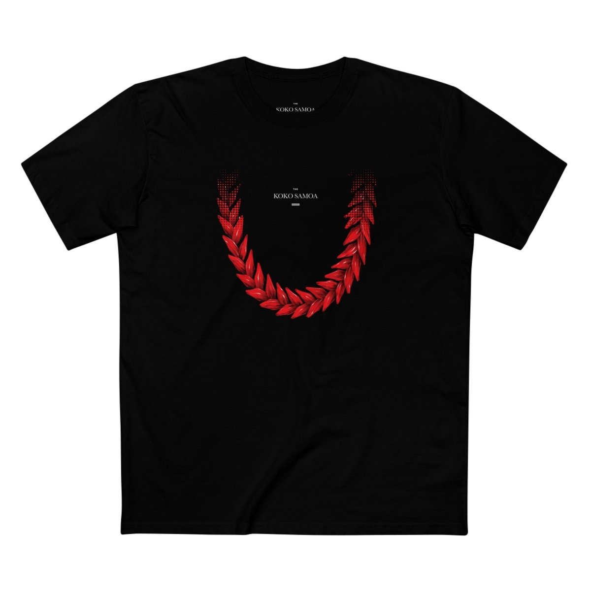 Black unisex soft tee by The Print Bar featuring Ula Fala design, shown in XS size on a plain background.