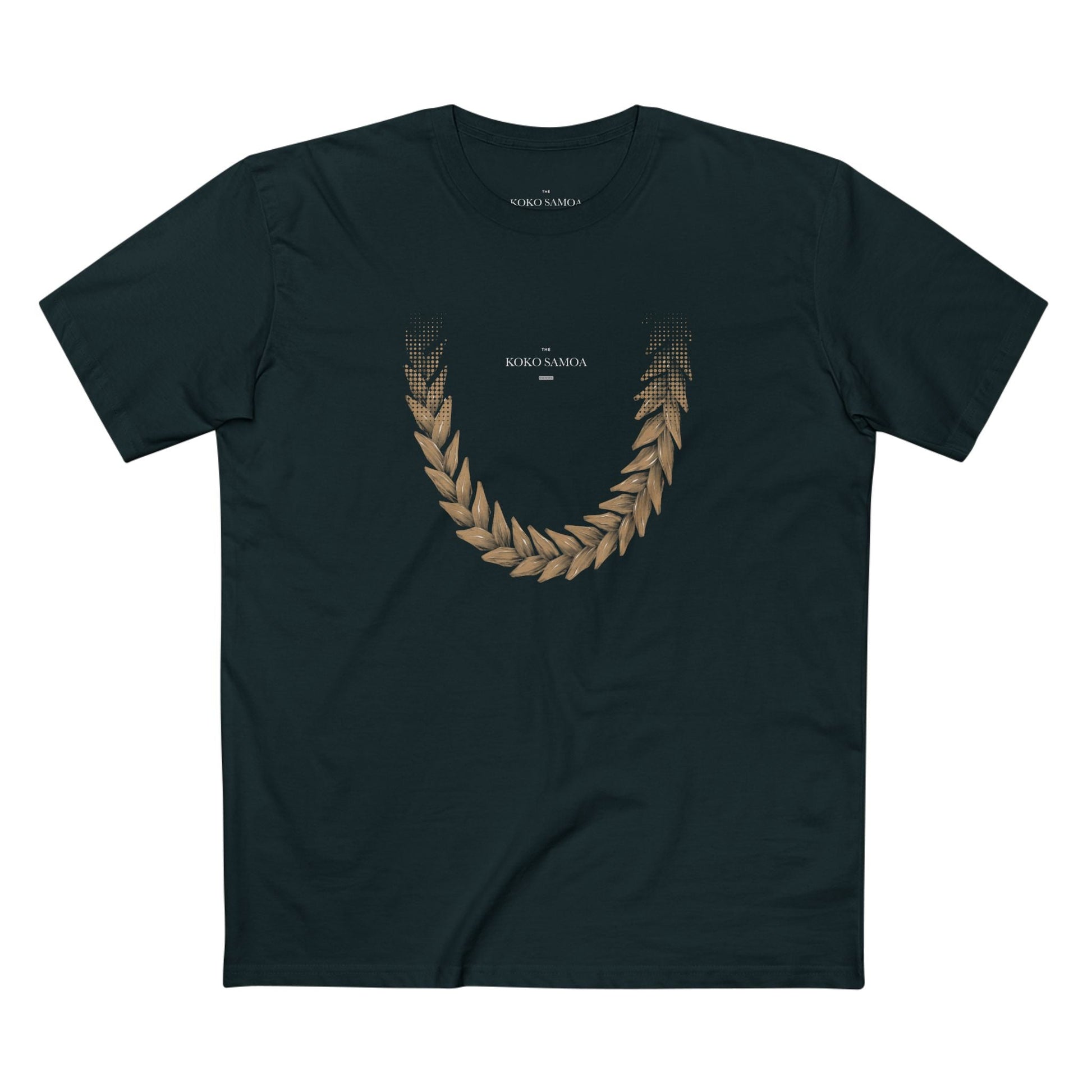 Unisex soft tee in brown with Ula Fala design, displayed flat on a white background.