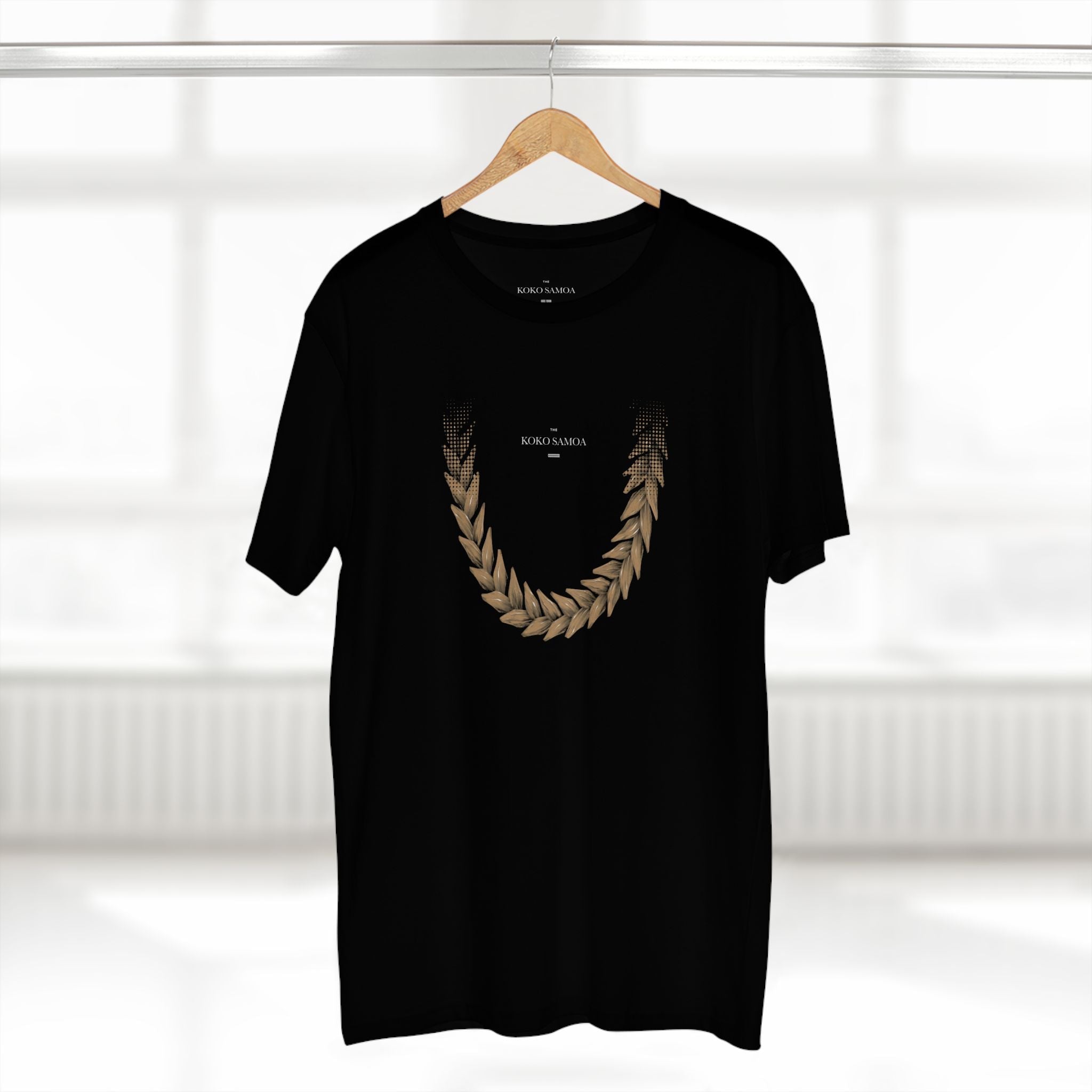 Unisex soft brown tee featuring a comfortable fit, shown in black with size XS, casual style for all genders.