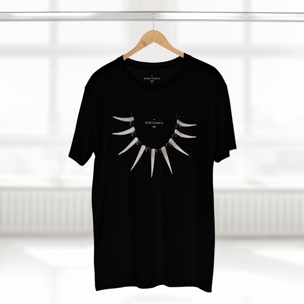 Black unisex soft T-shirt by Ula Nifo, featuring a comfortable fit and casual style for AU/NZ sizes XS.