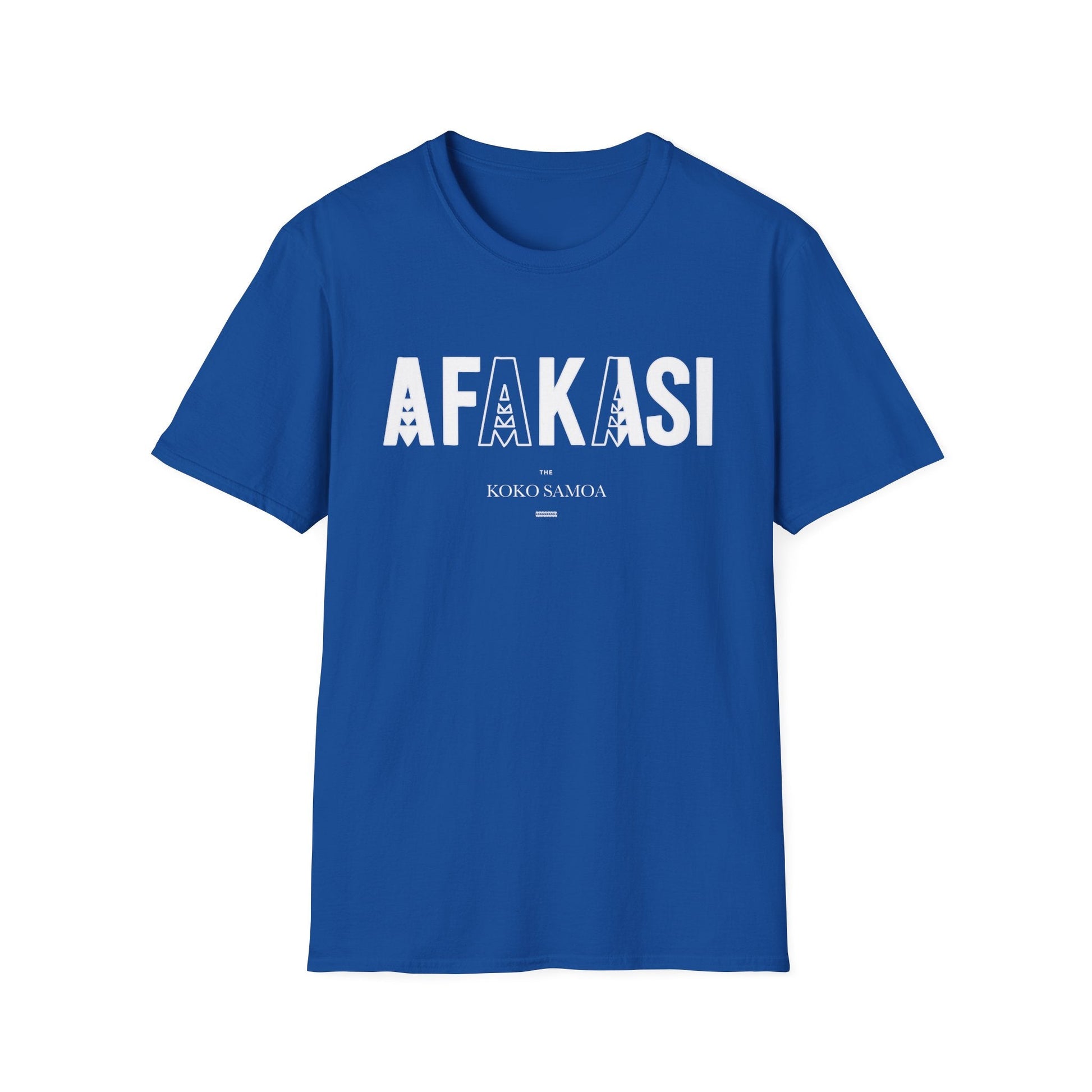 Charcoal unisex soft tee featuring Afakasi design, perfect for casual wear in AU/NZ.