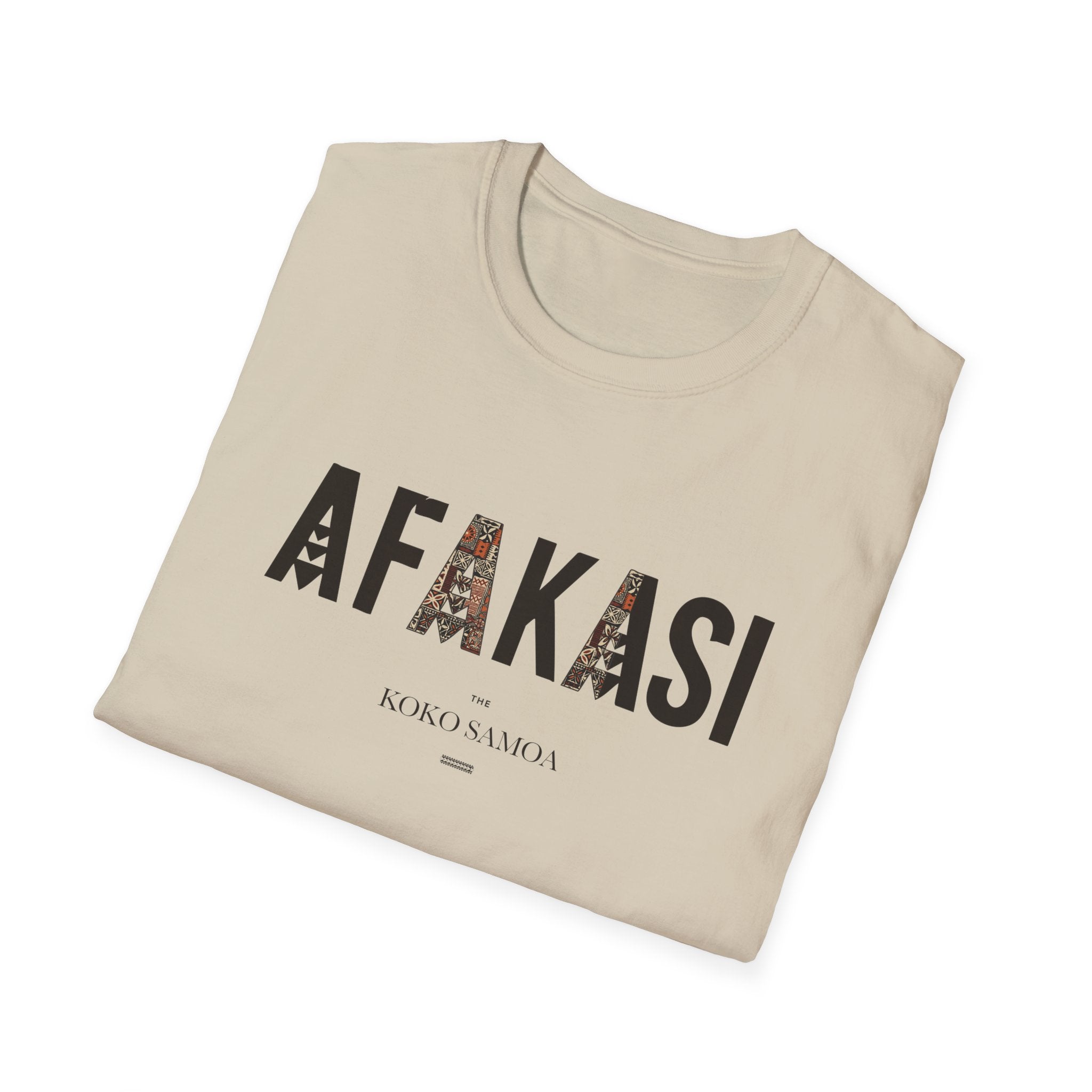 Charcoal soft unisex tee featuring Afakasi design, casual fit, ideal for AU/NZ sizes, comfortable and stylish.