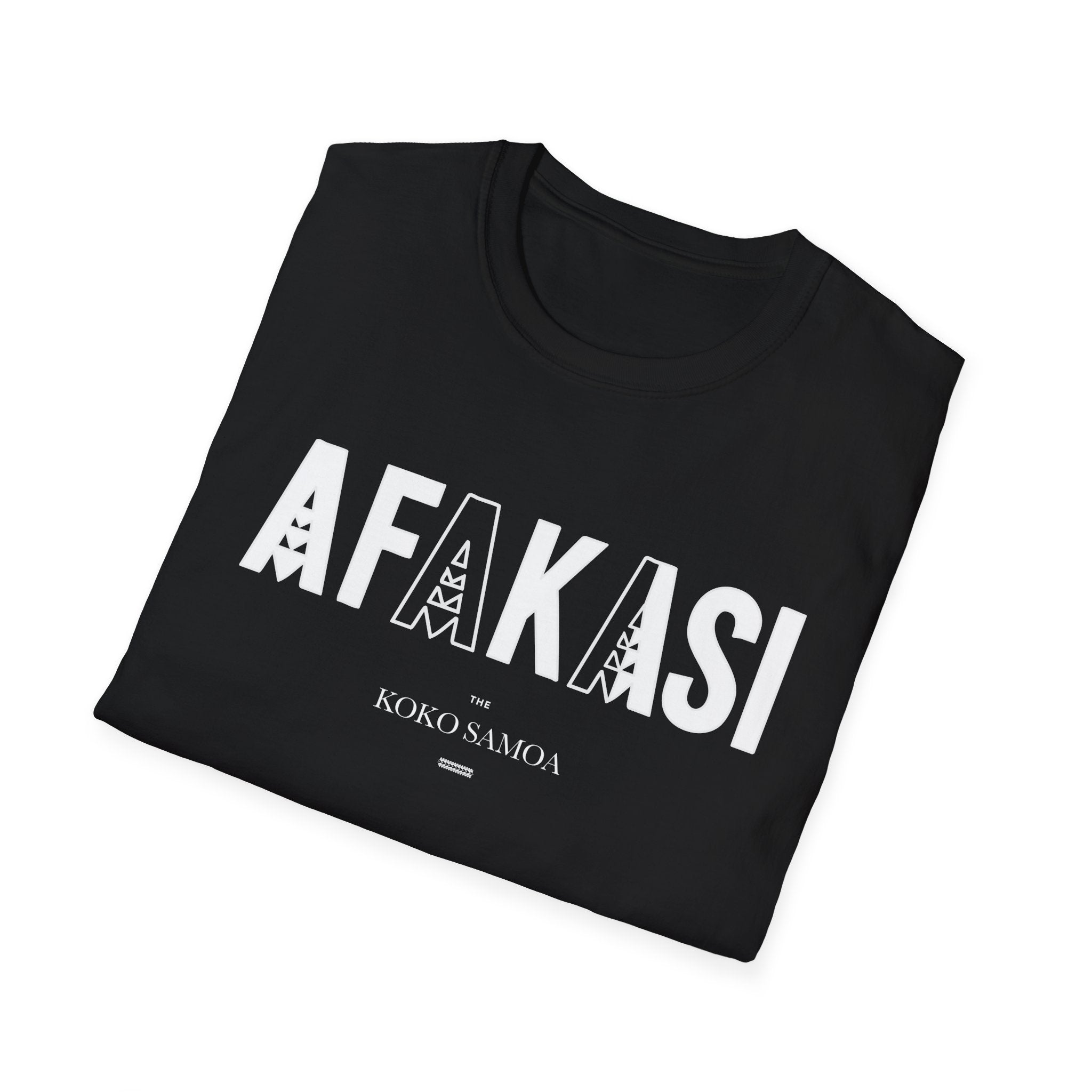 Charcoal unisex soft tee from The Print Bar featuring Afakasi design, perfect for casual wear in AU/NZ.