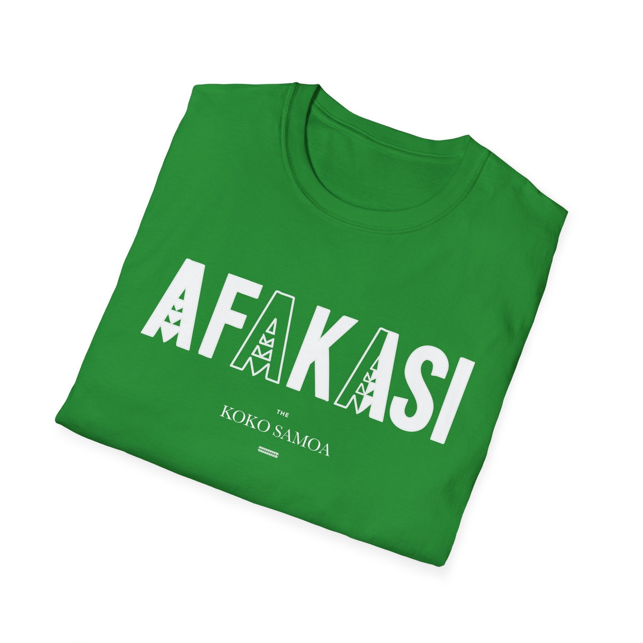 Charcoal soft unisex tee by The Print Bar featuring the Afakasi design, perfect for casual wear in AU/NZ.