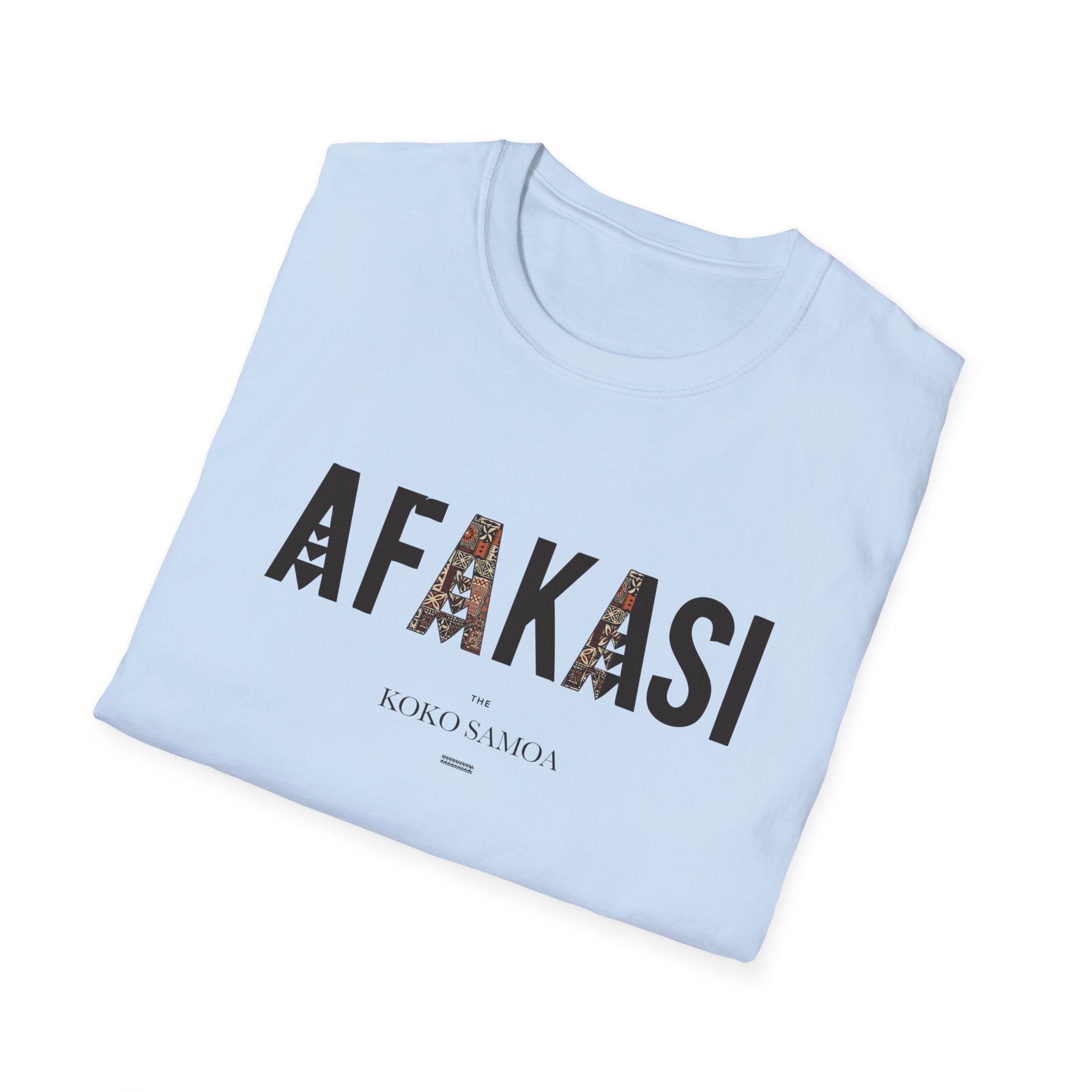 Charcoal soft unisex tee by The Print Bar featuring Afakasi design, casual style for men and women in AU/NZ.