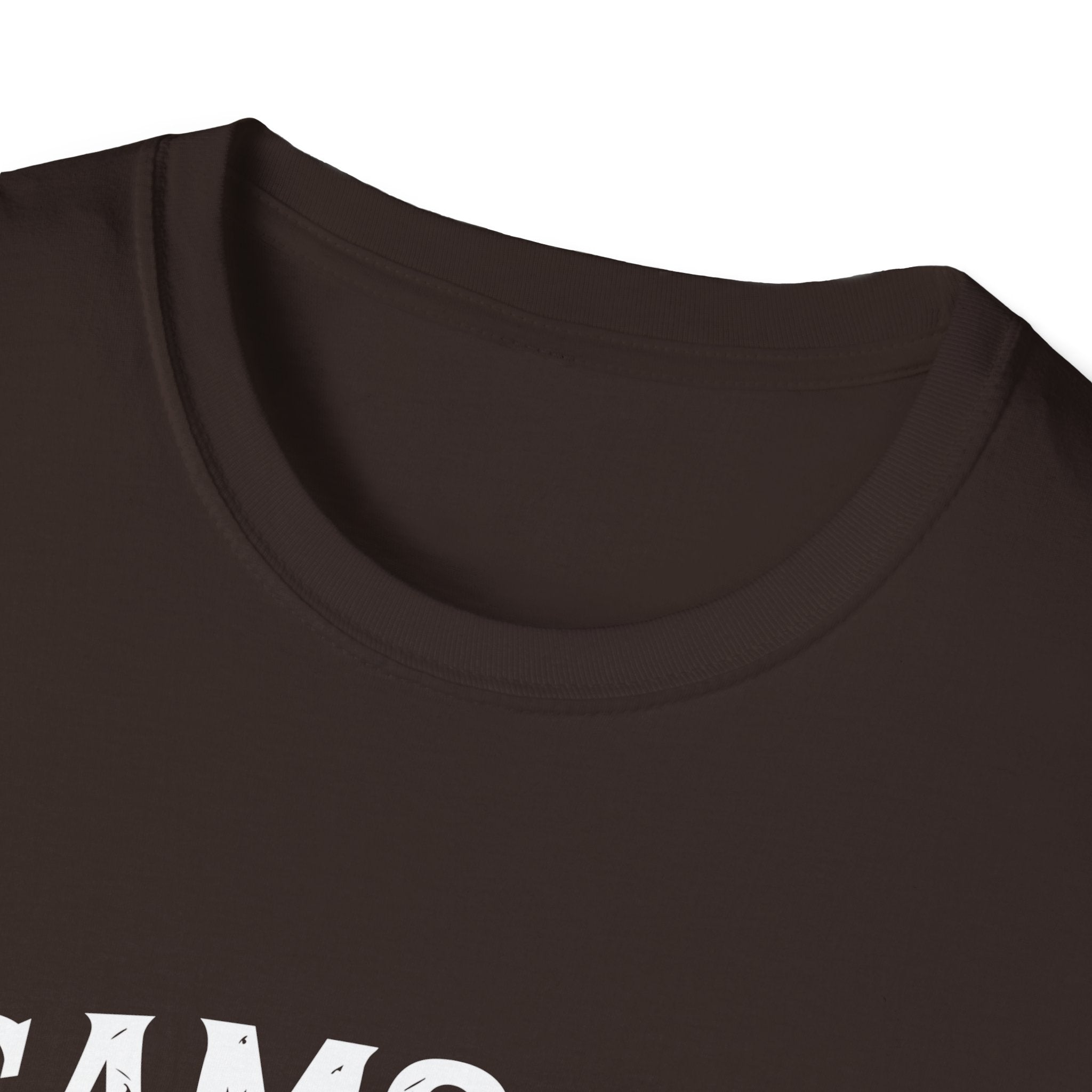 Charcoal soft unisex T-shirt featuring the Samoan Queen AU/NZ design, made by The Print Bar.