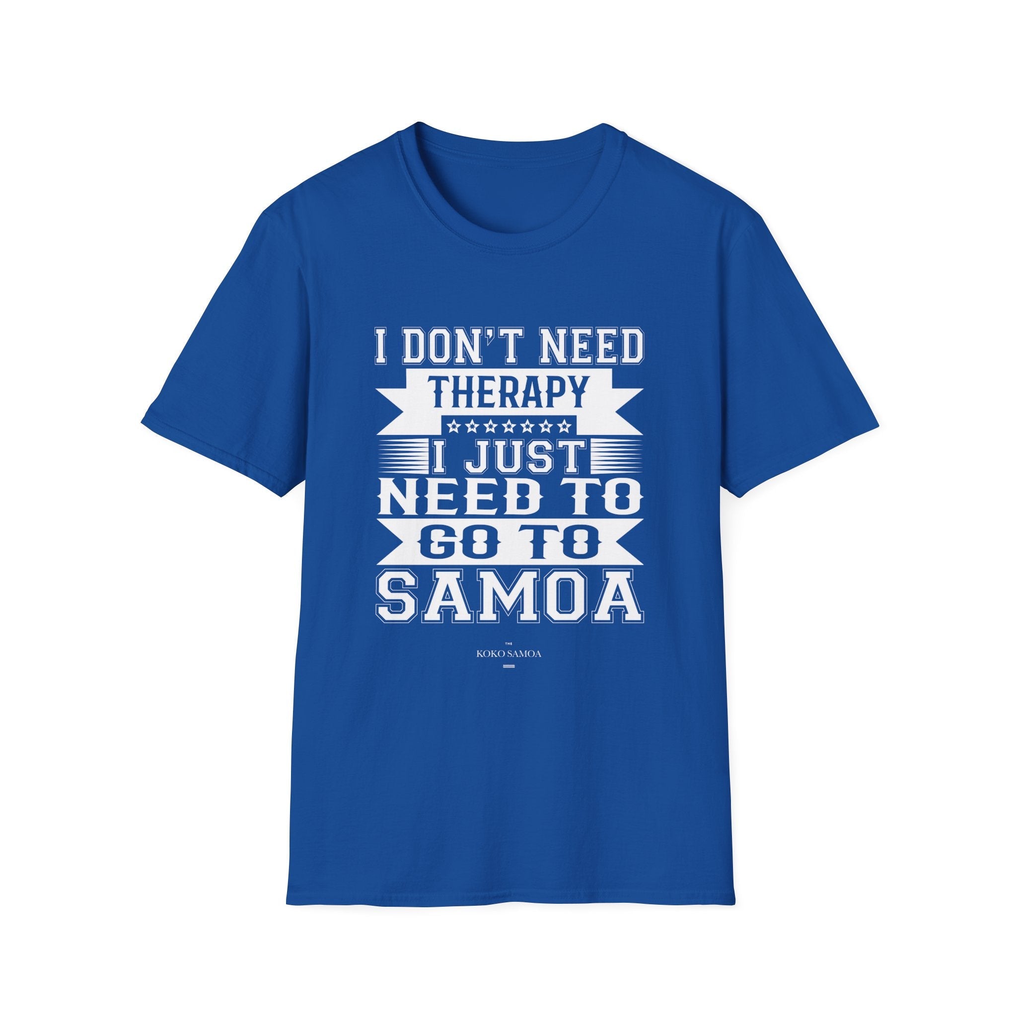 Charcoal soft unisex tee featuring Samoan Therapy design, ideal for casual wear in AU/NZ.