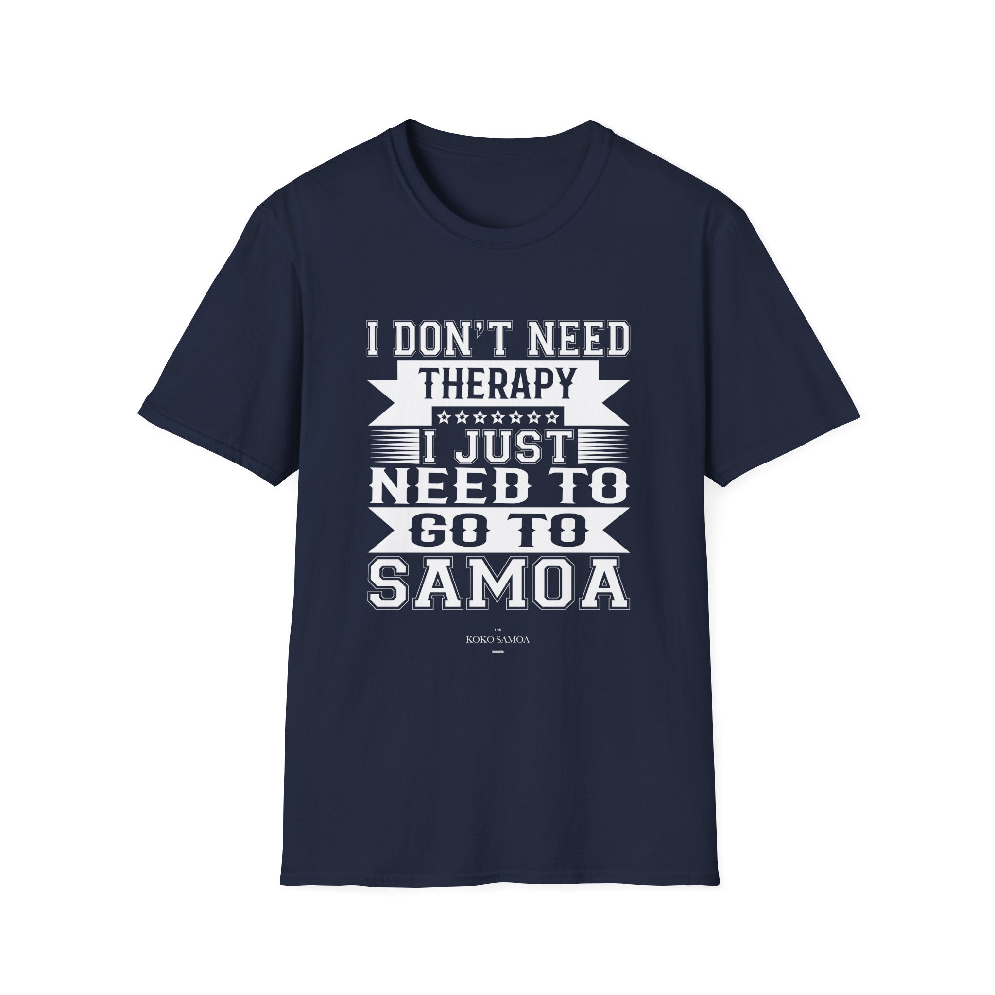 Charcoal unisex soft tee featuring Samoan Therapy design, casual and comfortable for AU/NZ wear.