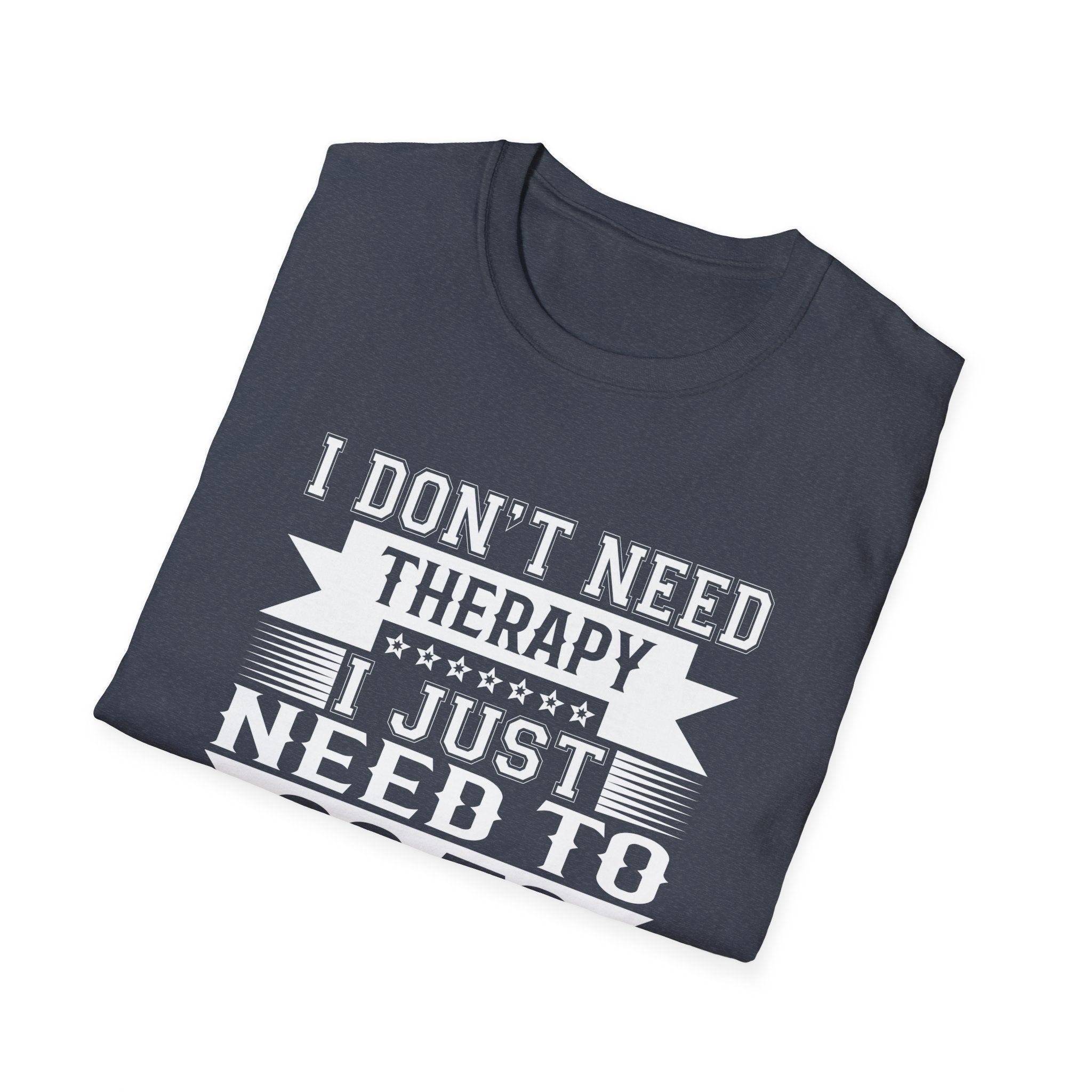Charcoal soft unisex tee from The Print Bar featuring Samoan Therapy branding, casual fit, and comfortable fabric.
