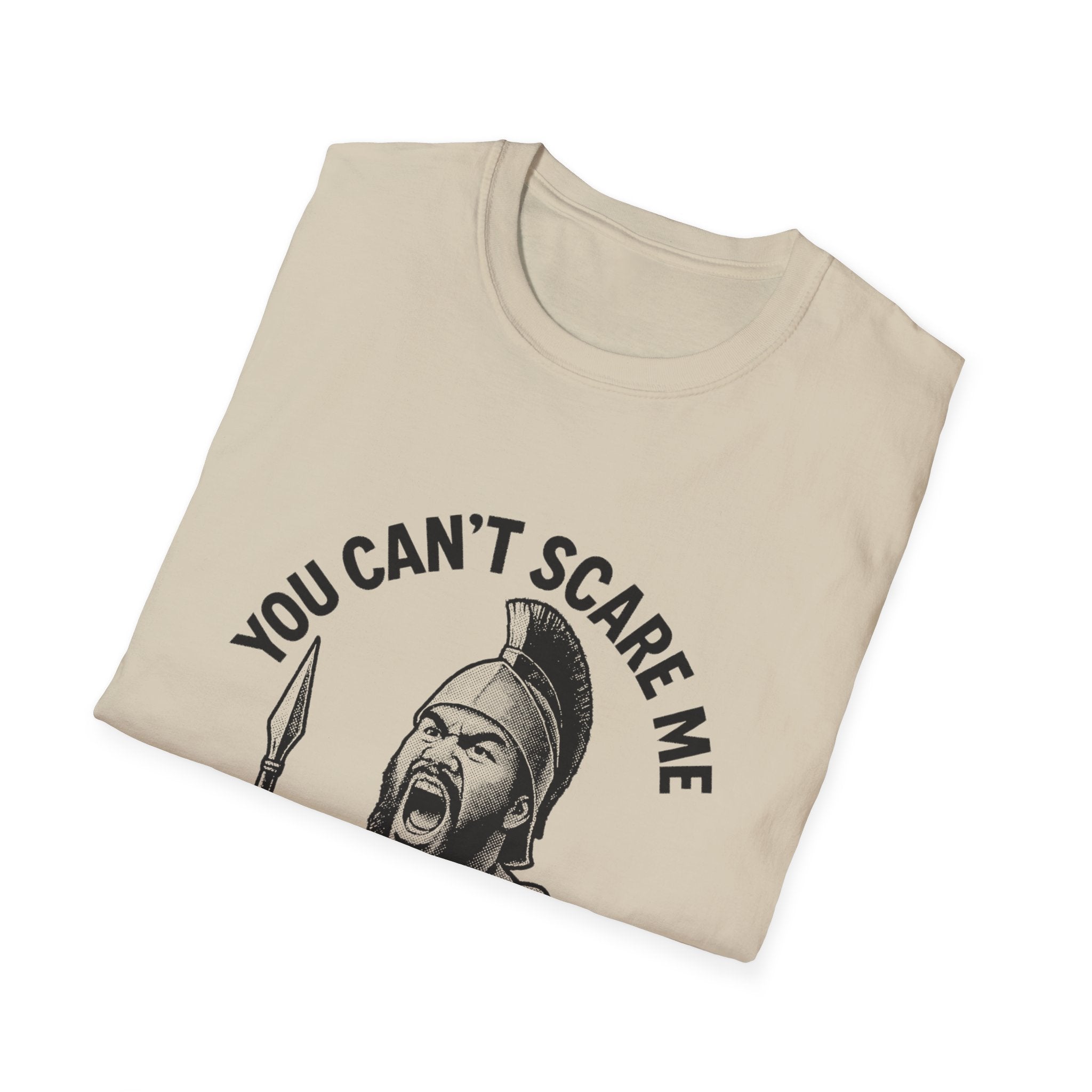 Light blue unisex soft tee featuring the 300 Cousins design, casual and comfortable unisex T-shirt.