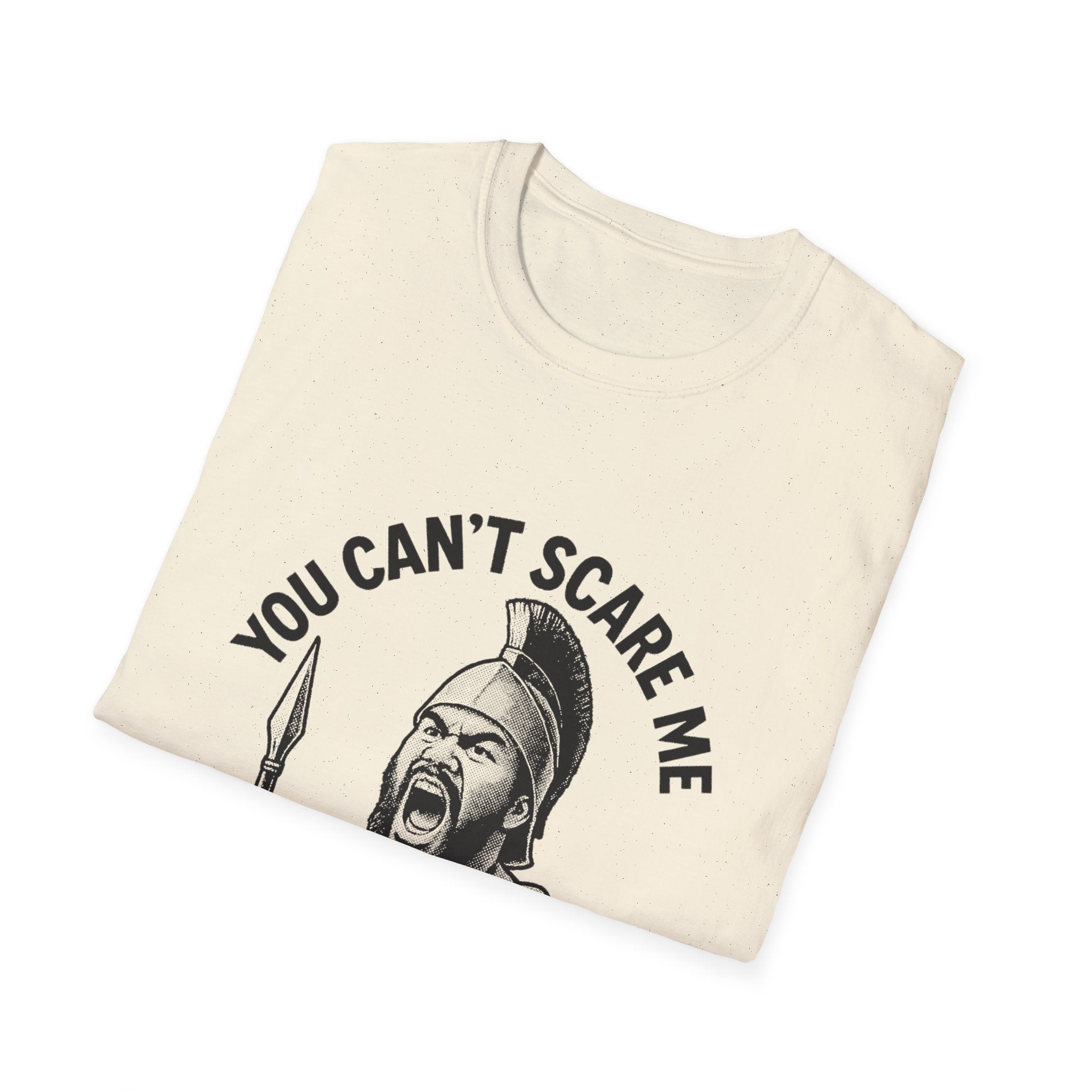 Light blue unisex soft tee featuring a 300 Cousins design, casual fit, and comfortable fabric.
