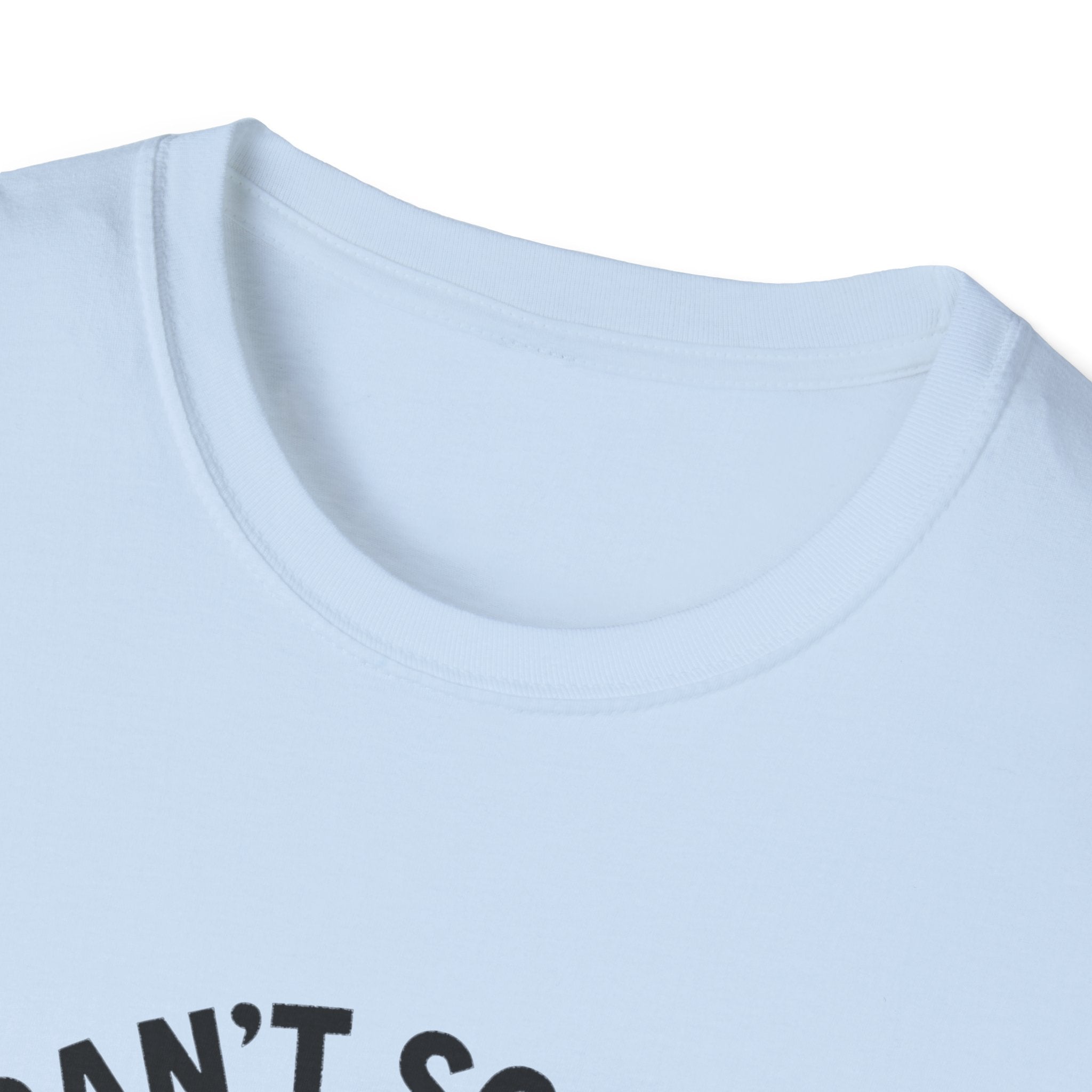 Light blue unisex soft tee featuring the "300 Cousins" design, casual fit ideal for everyday wear.