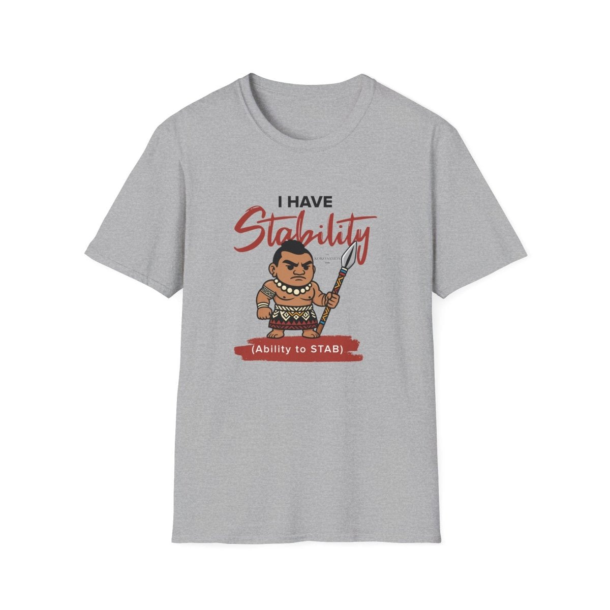 Light blue unisex T-shirt from The Print Bar, soft stability tee with personalized design, suitable for AU/NZ sizes.