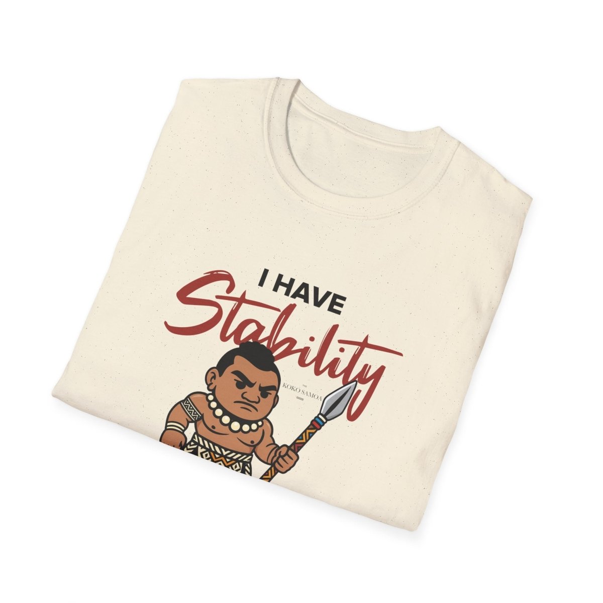 Light blue unisex T-shirt from The Print Bar featuring the Stability design, made for comfortable casual wear in AU/NZ.
