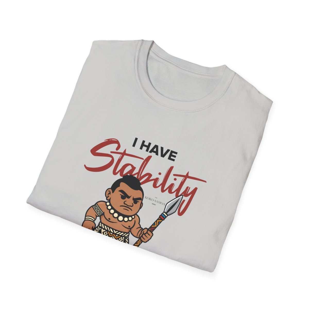 Light blue unisex T-shirt from The Print Bar, soft cotton tee with stability design, ideal for casual wear in AU/NZ.