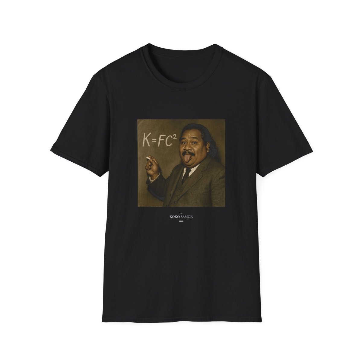 White soft unisex T-shirt featuring the K=FC² design, ideal for casual wear in AU/NZ.