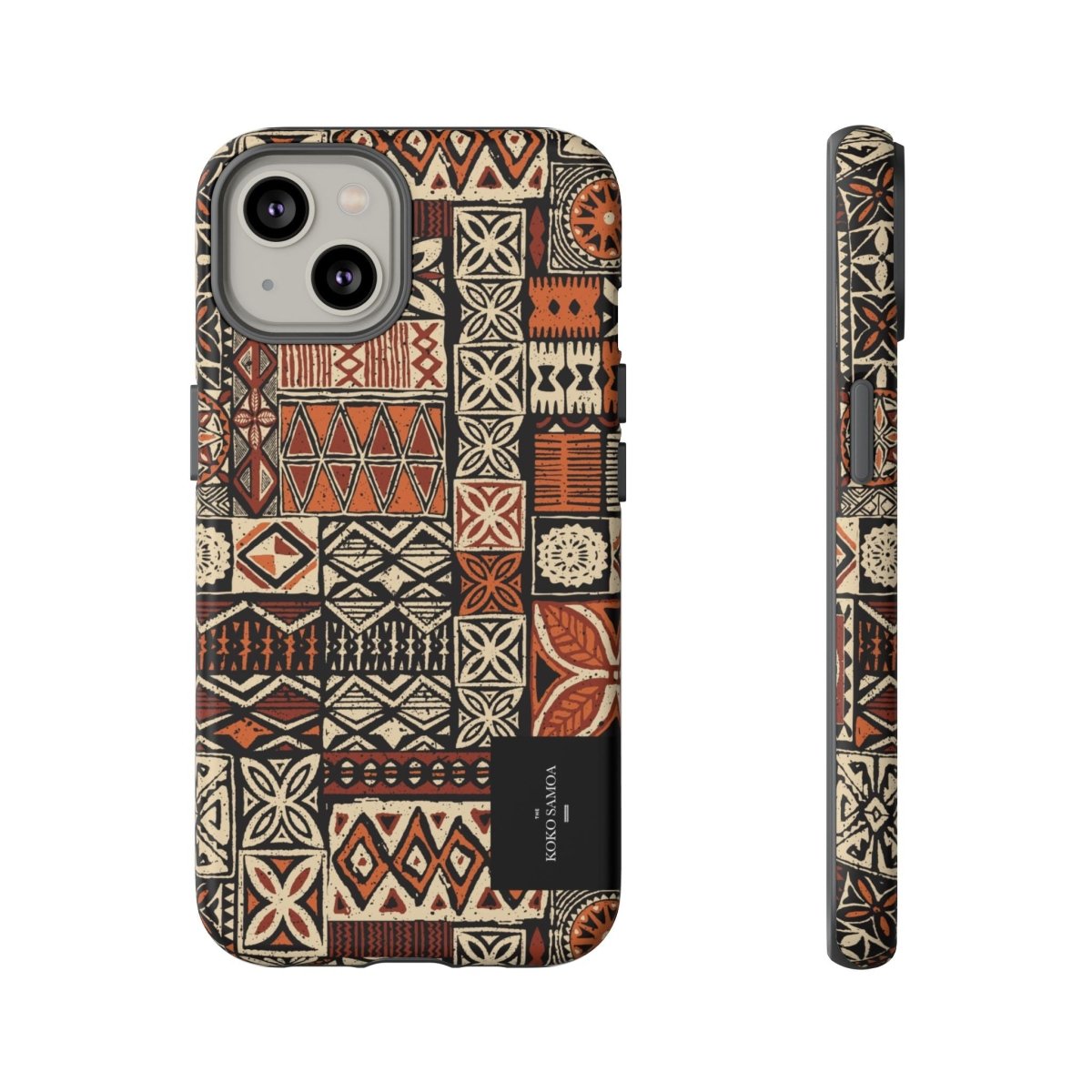 Tough Phone Case Elei for AU/NZ/USA, durable protective cover with vibrant Samoa Koko design for smartphones.