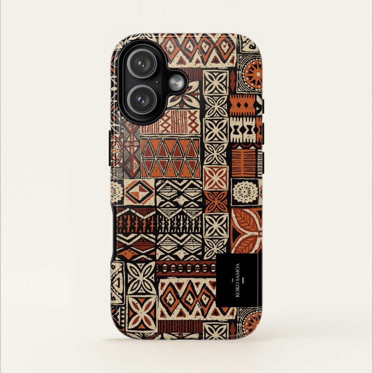 Tough Phone Case Elei for AU/NZ/USA, featuring a vibrant Koko Samoa design on durable protective cover.