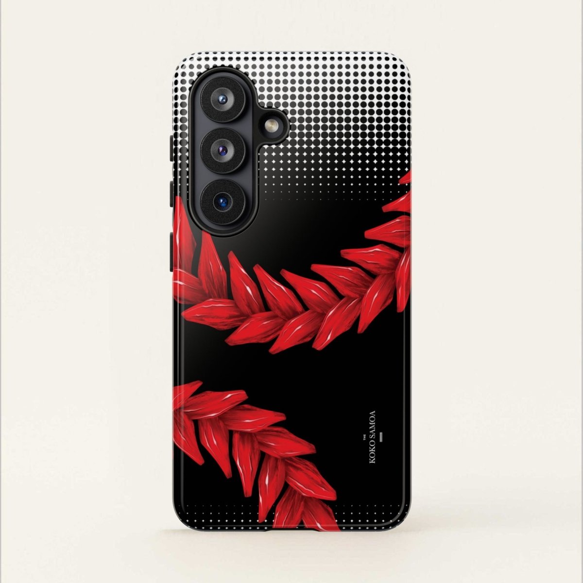 WOYC Tough Phone Case Ula Fala design for AU/NZ/USA, rugged protective case with vibrant Samoan-inspired artwork.