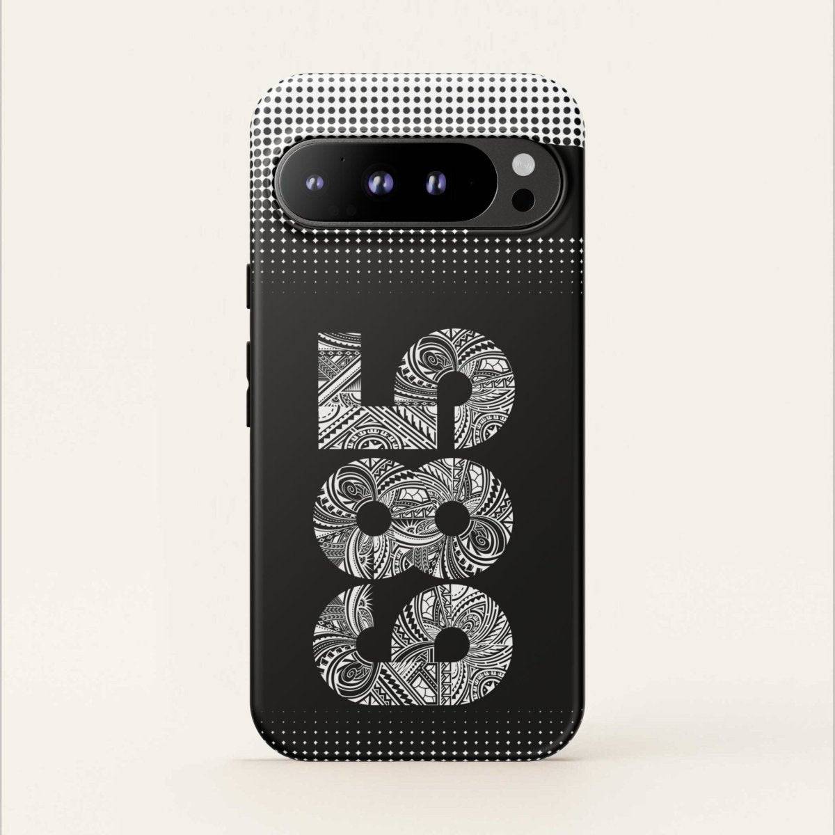 WOYC Tough Phone Case 685 for AU/NZ/USA, durable protective cover with tropical Koko Samoa design, fits smartphones securely.