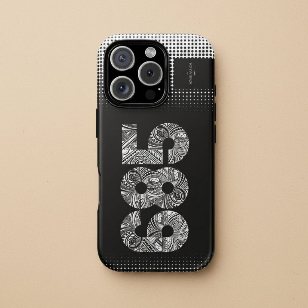 Tough Phone Case 685 for AU/NZ/USA, rugged protective cover with Koko Samoa design on a smartphone.