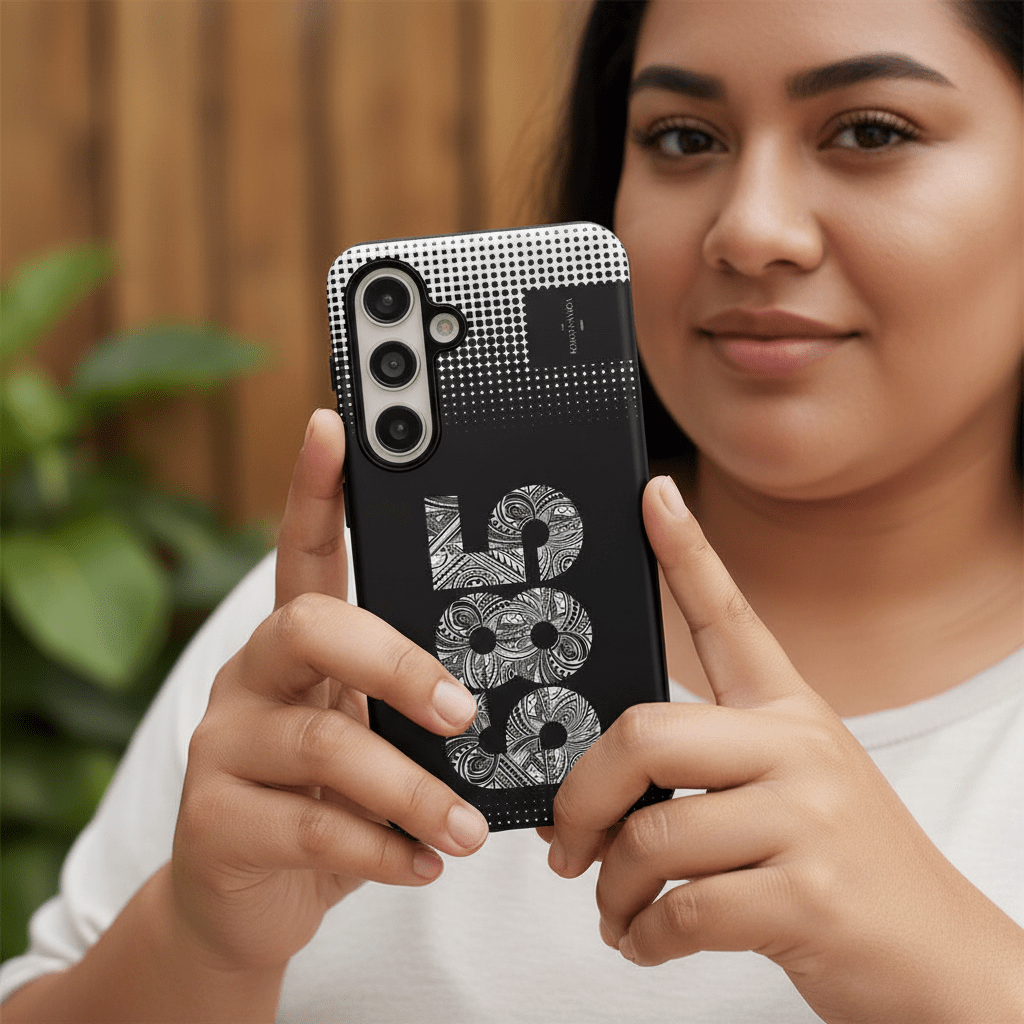 Tough Phone Case 685 for AU/NZ/USA, durable protective cover with tropical Samoa design.