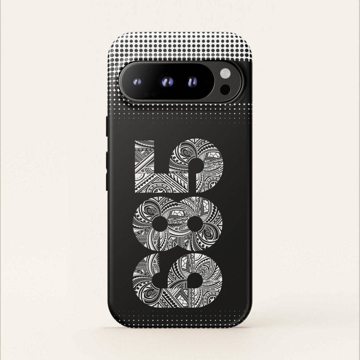 WOYC Tough Phone Case 685 for AU/NZ/USA, rugged protective cover with tropical design for smartphones.