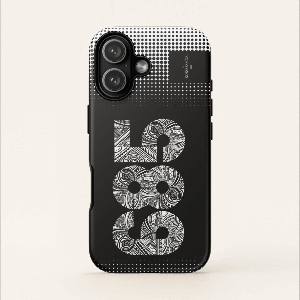 WOYC Tough Phone Case 685 for AU/NZ/USA, rugged protection with Samoa-themed design for smartphones.
