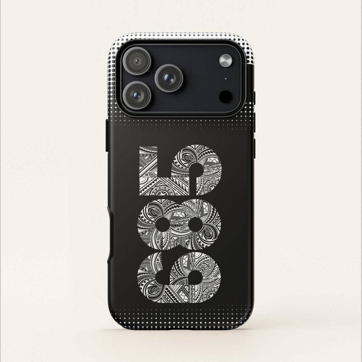 WOYC Tough Phone Case 685 for AU/NZ/USA, durable protective cover with tropical Samoa design, fits smartphones securely.