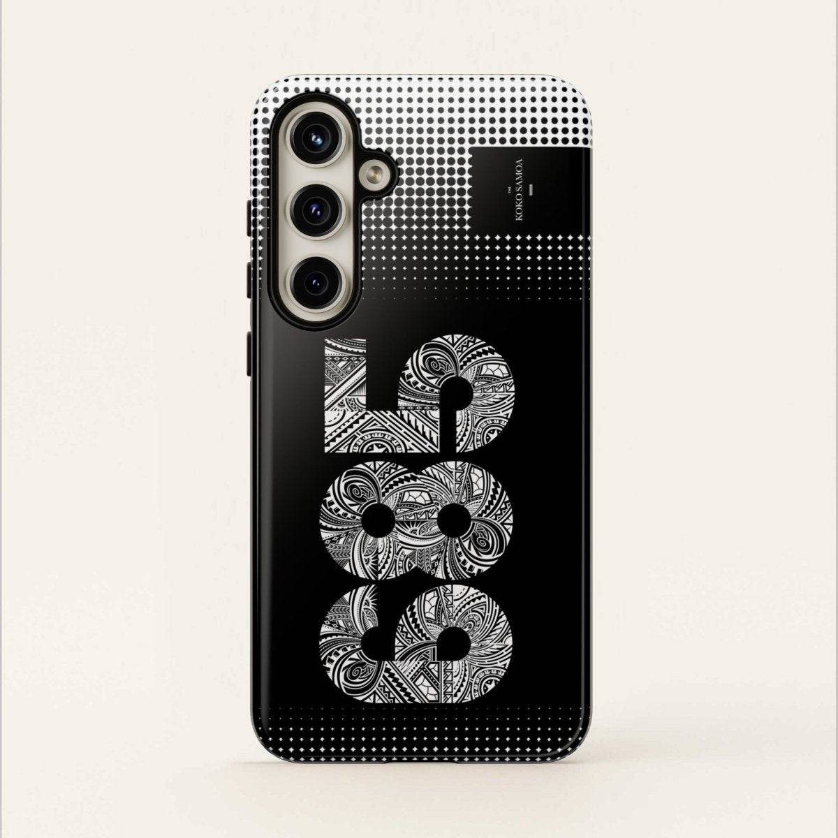 WOYC Tough Phone Case 685 for AU/NZ/USA, rugged protective cover with Samoa design, fits smartphones securely.