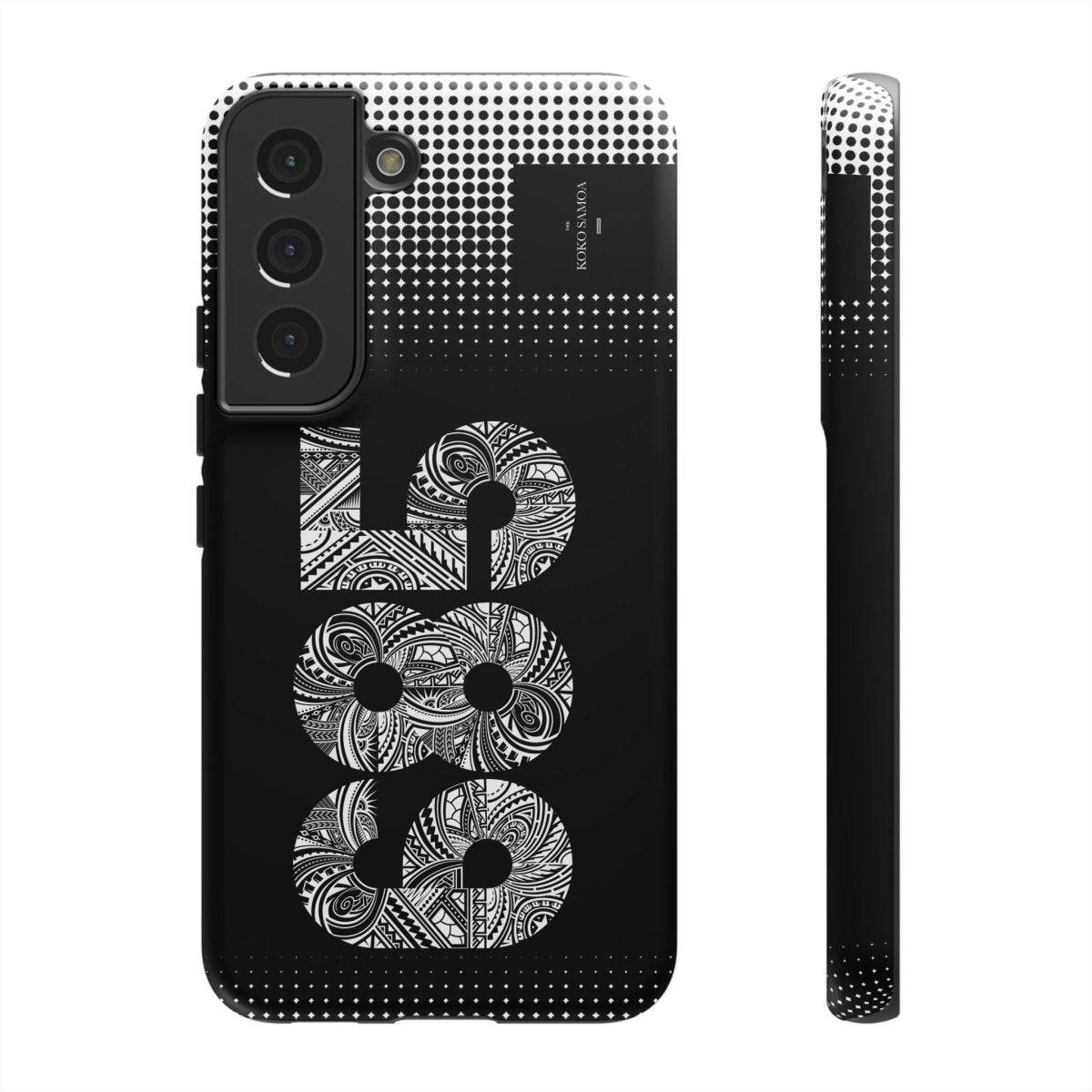 WOYC Tough Phone Case 685 for AU/NZ/USA, rugged protective case with Koko Samoa design, durable and shock-resistant for smartphones.
