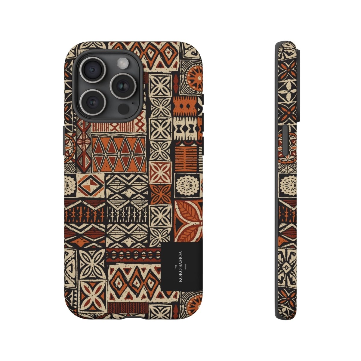 WOYC Tough Phone Case Elei with Samoa Koko Samoa design, durable protection for iPhone and Android devices.